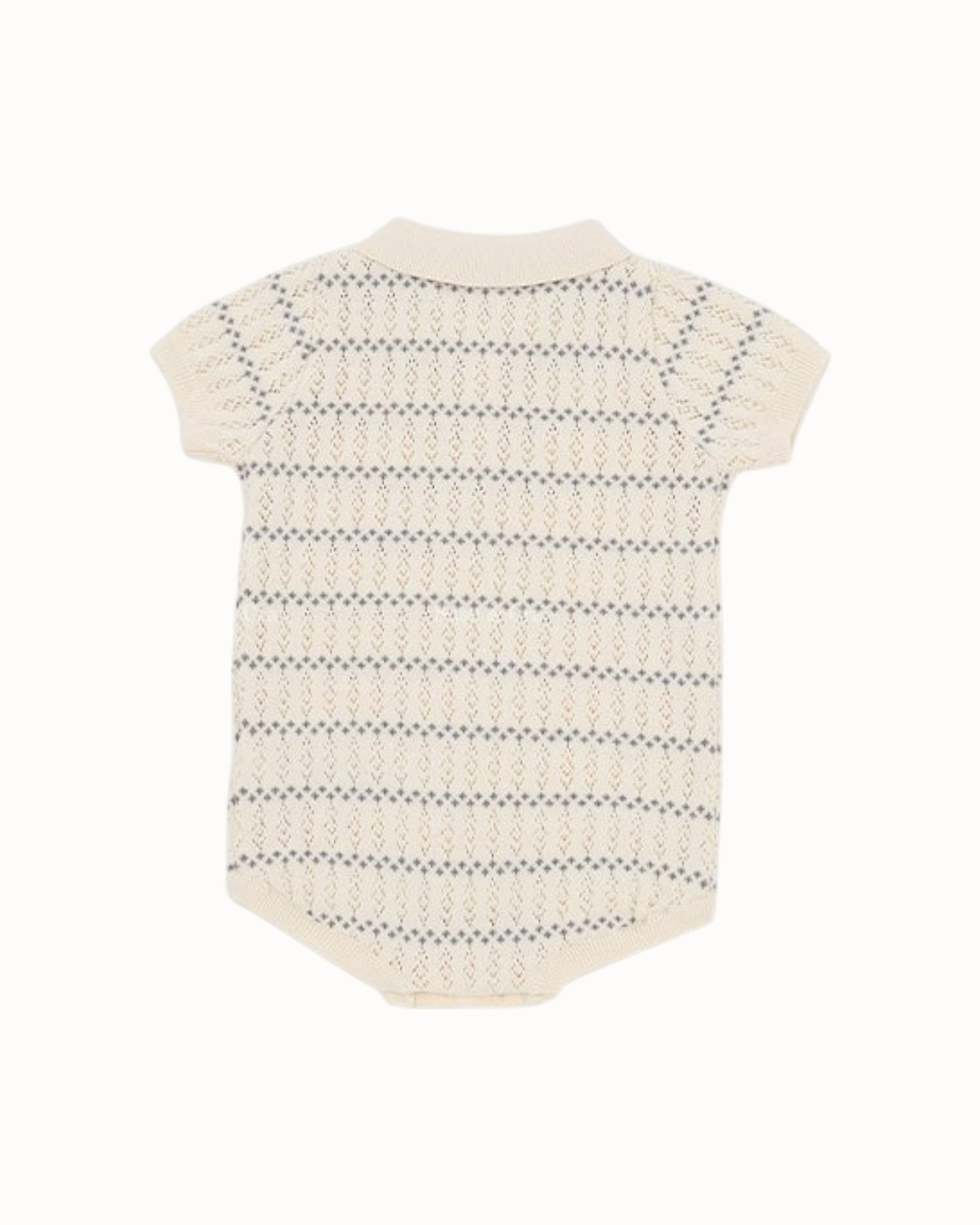 SUSU&CRA MINI Bonville Knit Romper – Cream