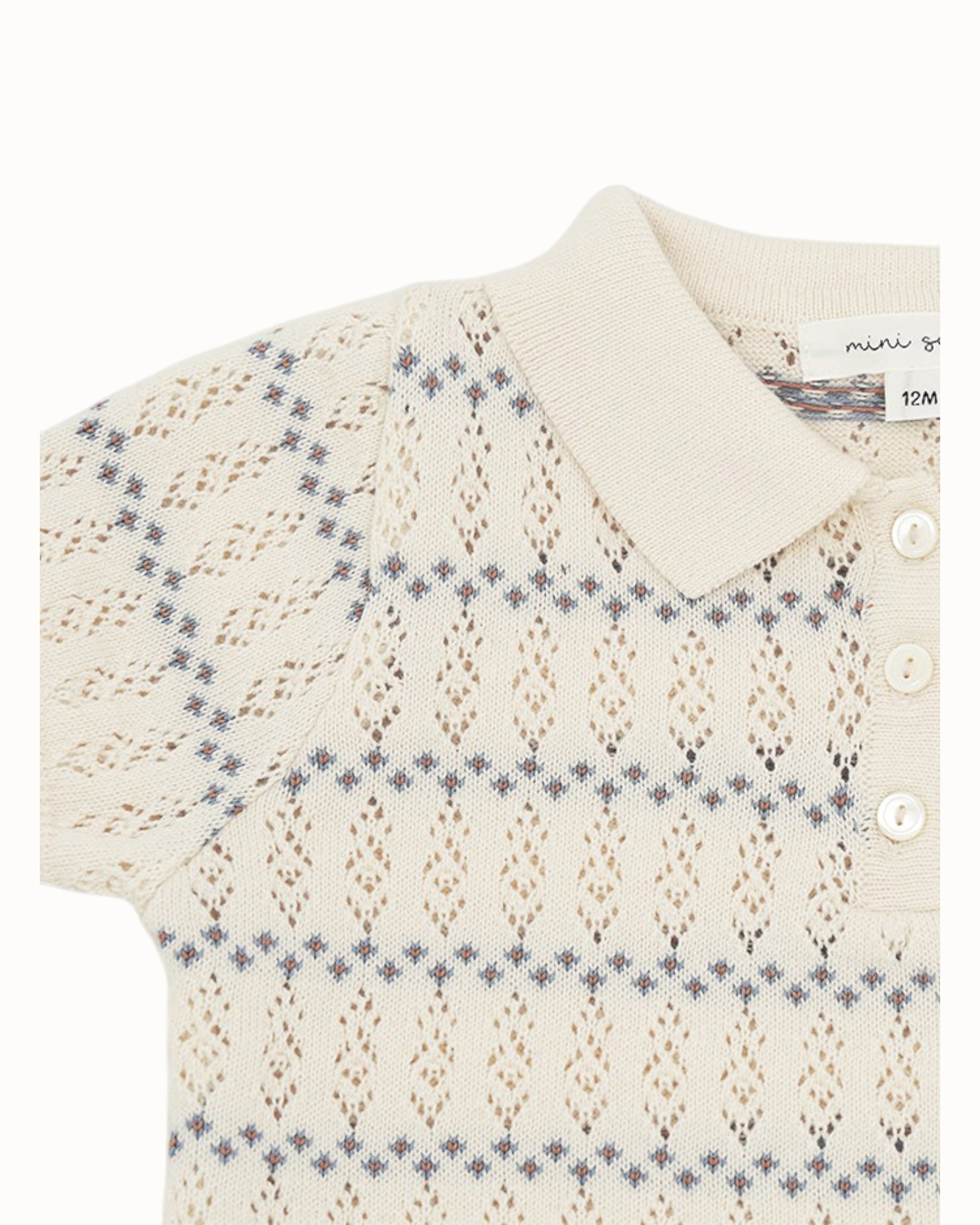 SUSU&CRA MINI Bonville Knit Romper – Cream