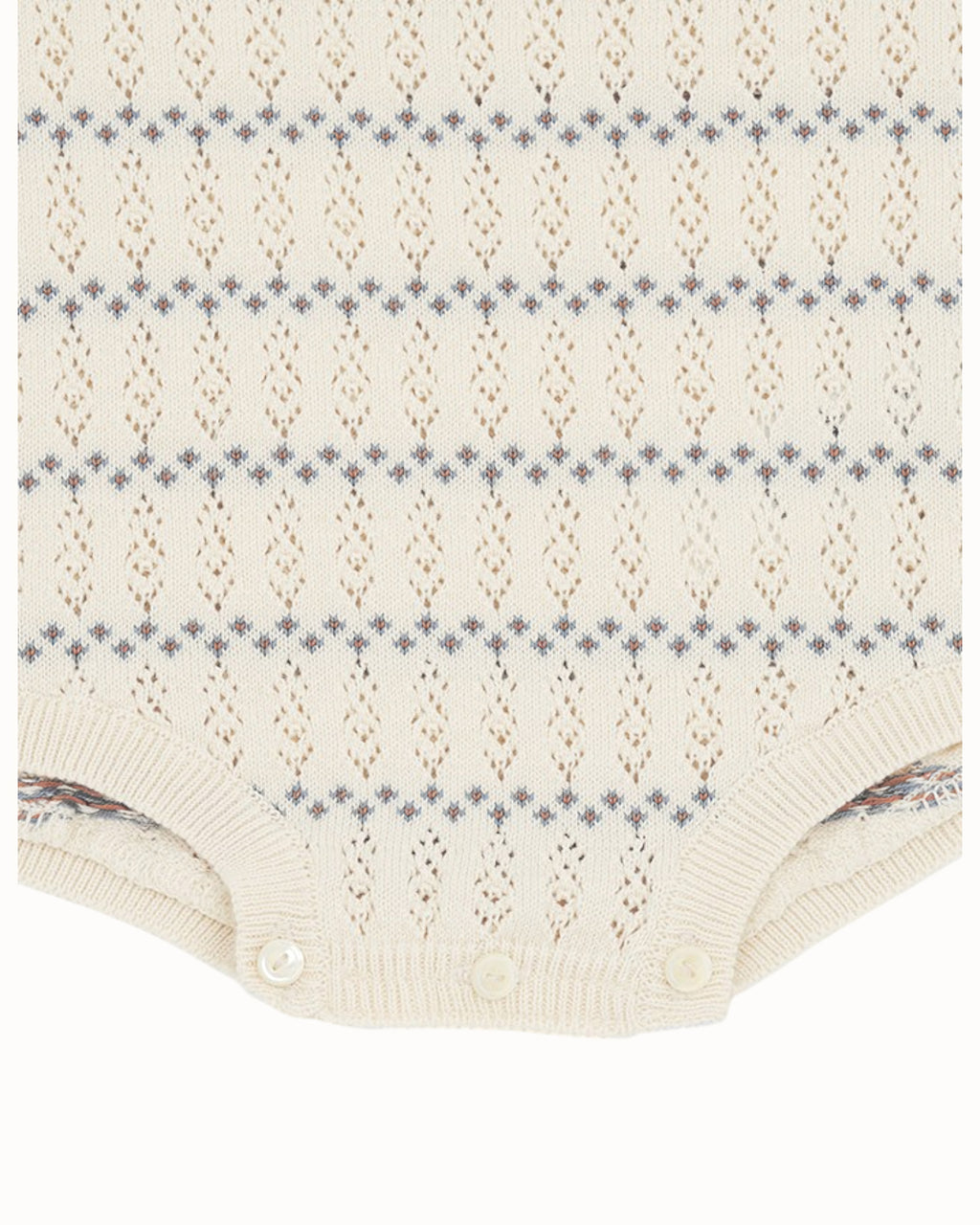 SUSU&CRA MINI Bonville Knit Romper – Cream