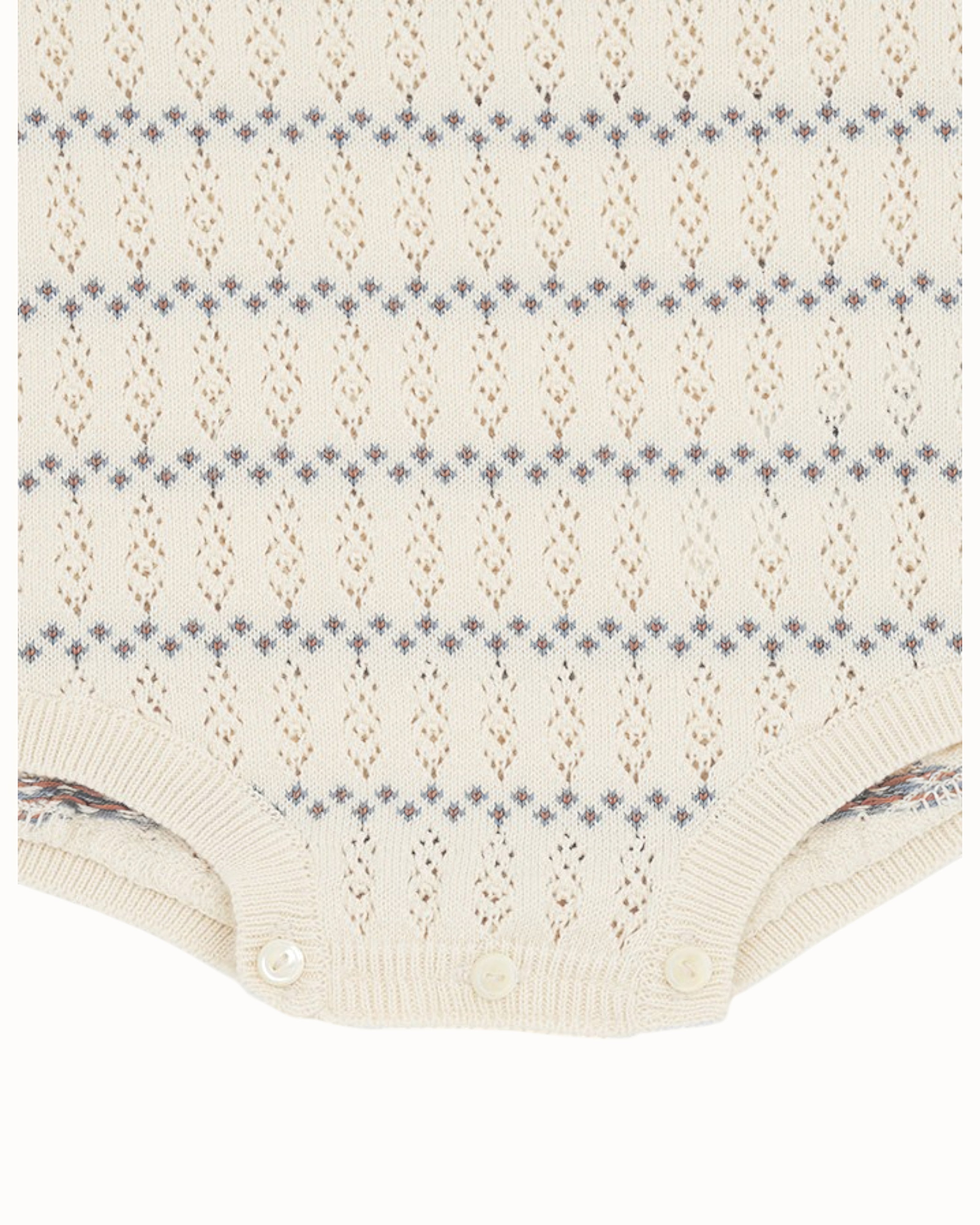 SUSU&CRA MINI Bonville Knit Romper – Cream