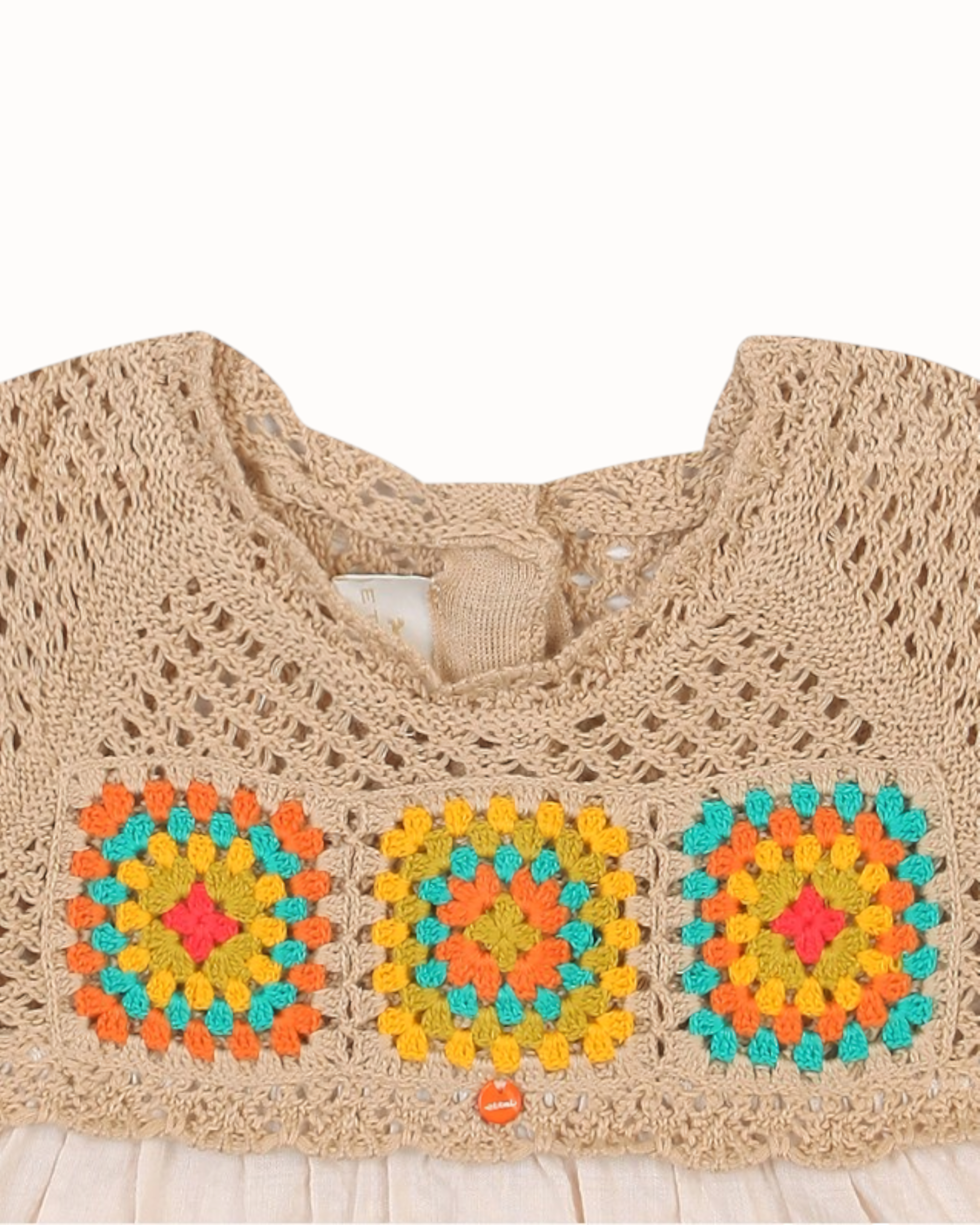 ETTOI Sadi Crochet Dress with Bloomers – Beige