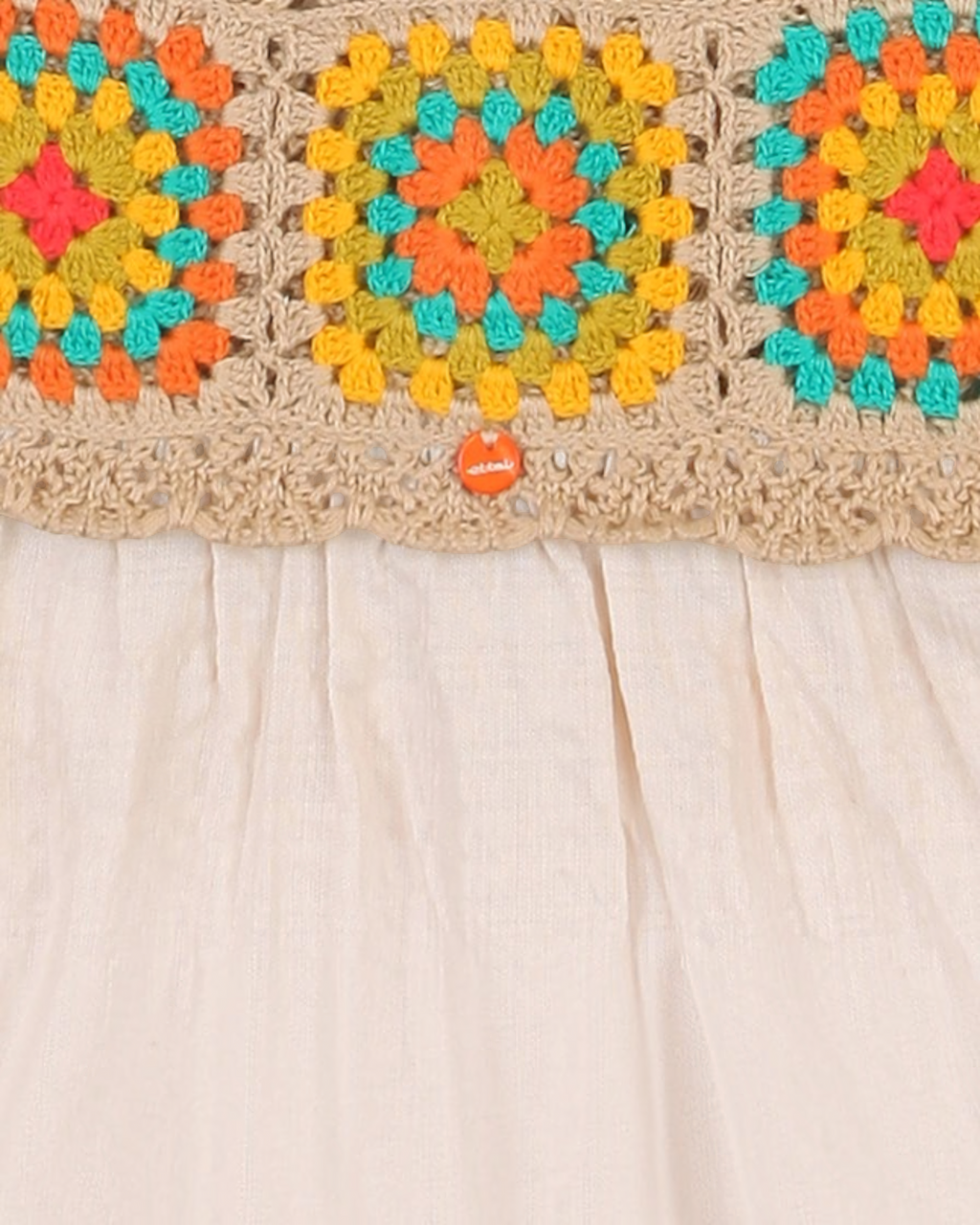 ETTOI Sadi Crochet Dress with Bloomers – Beige