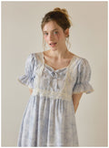 LUNALUZ Garden Waltz Washed Lounge Dress