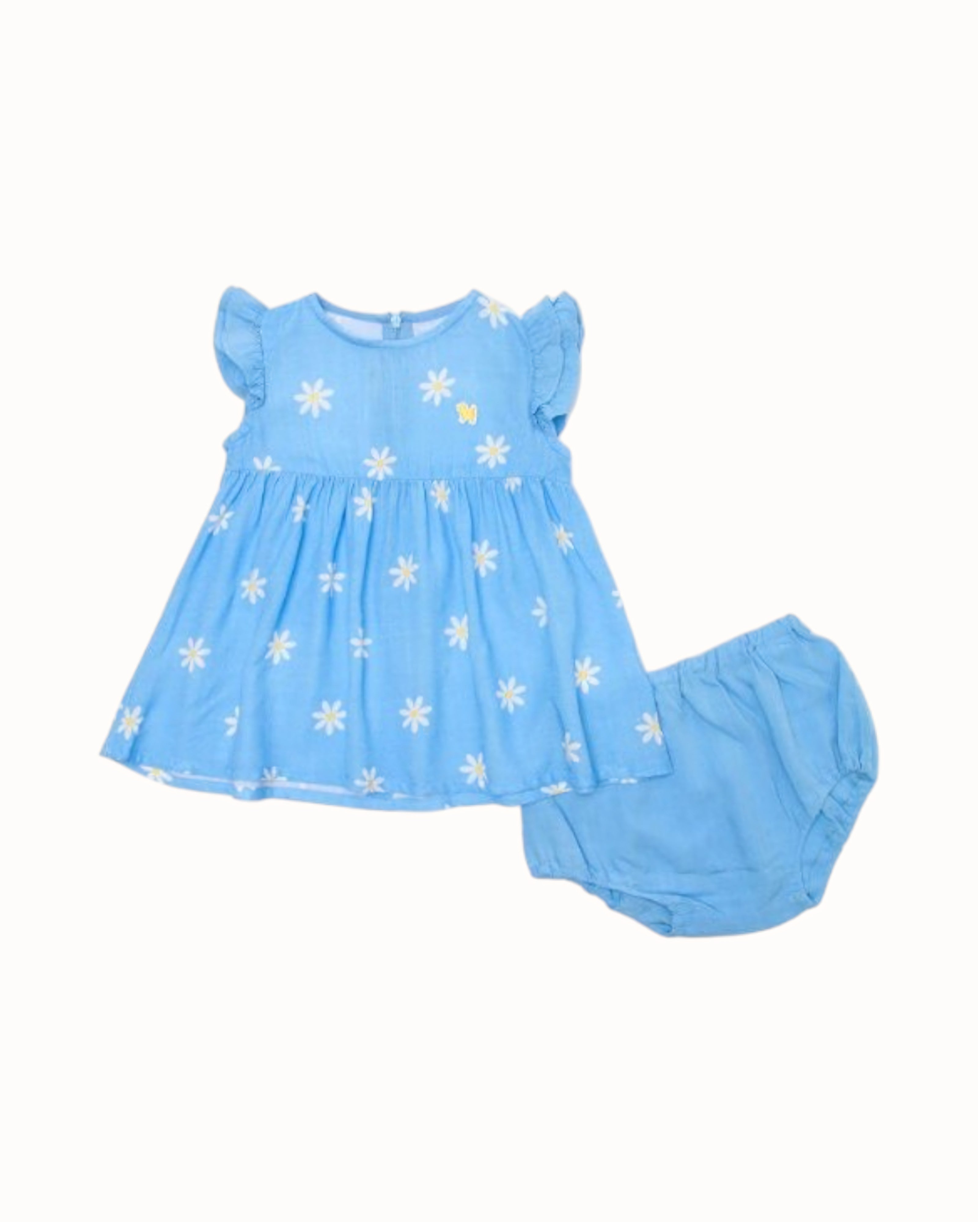 BLUEDOG BABY Daisy Floral Dress & Bloomer Set