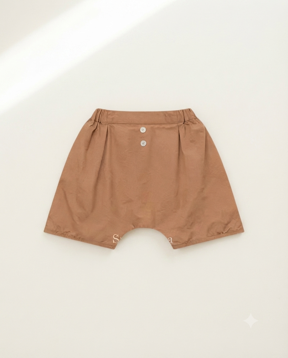SUSU&CRA Mini Le Temps Baggy Pants – Orange Camel