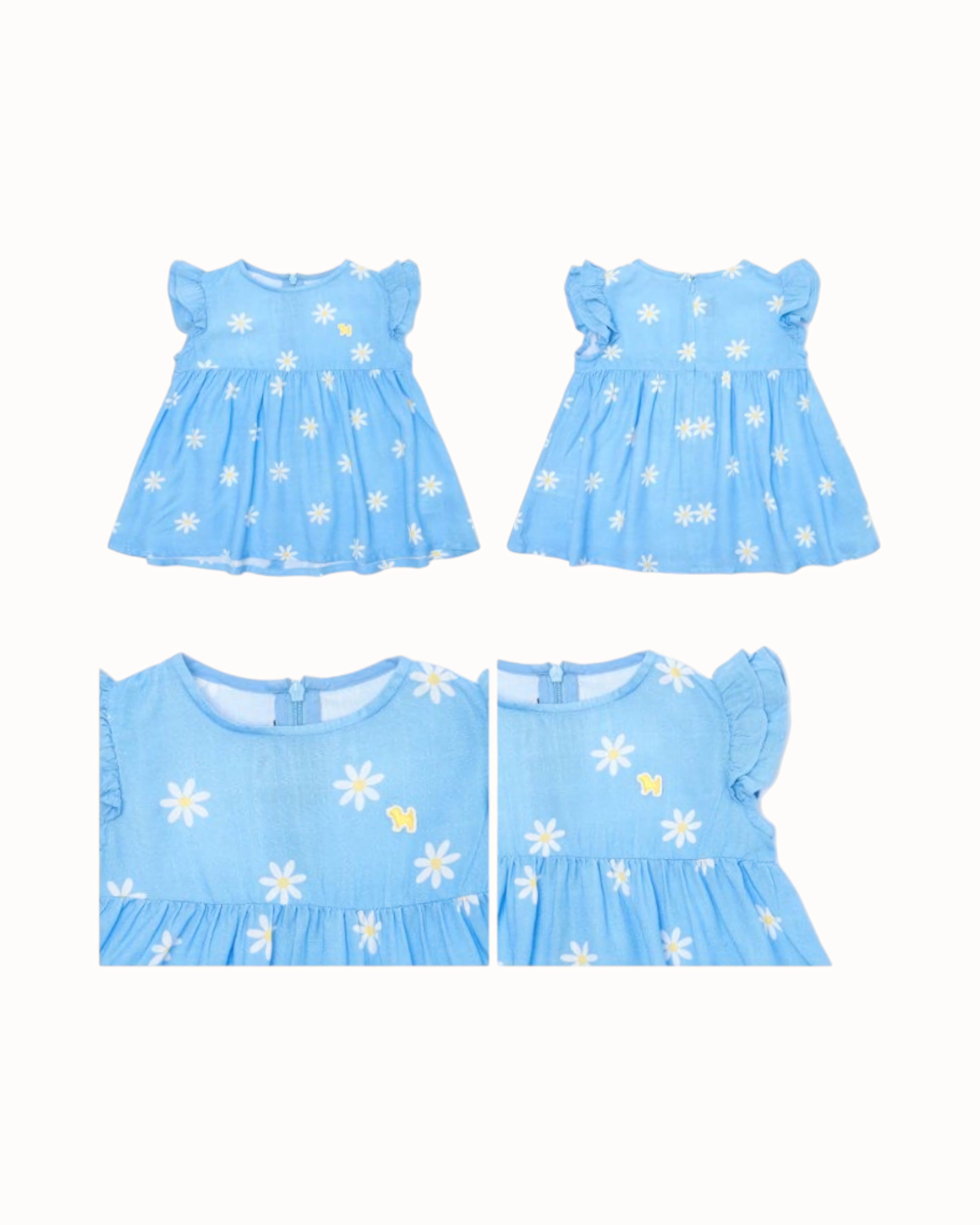 BLUEDOG BABY Daisy Floral Dress & Bloomer Set