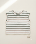 SUSU&CRA Mini Hairo Striped Sleeveless T-Shirt – Green