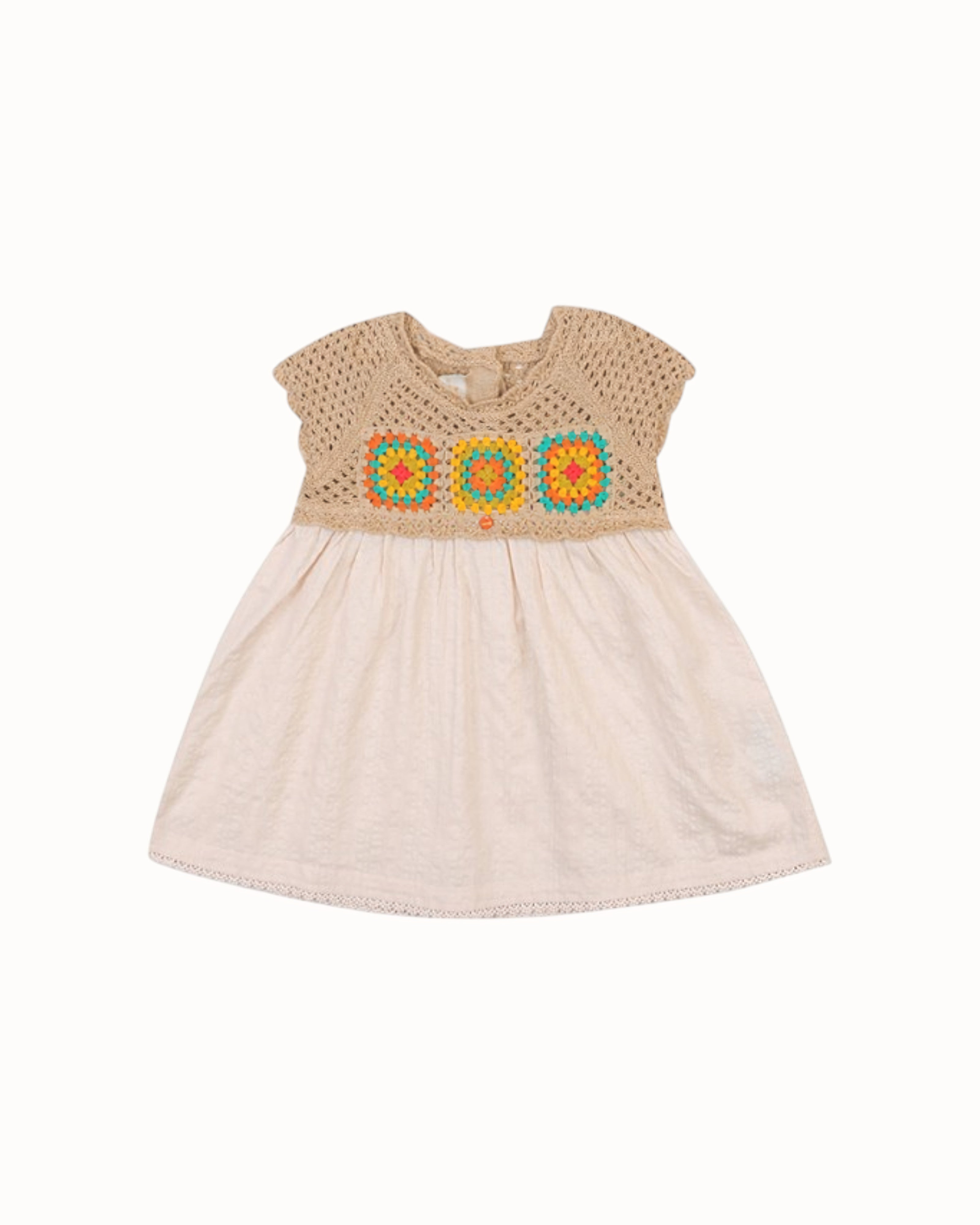 ETTOI Sadi Crochet Dress with Bloomers – Beige