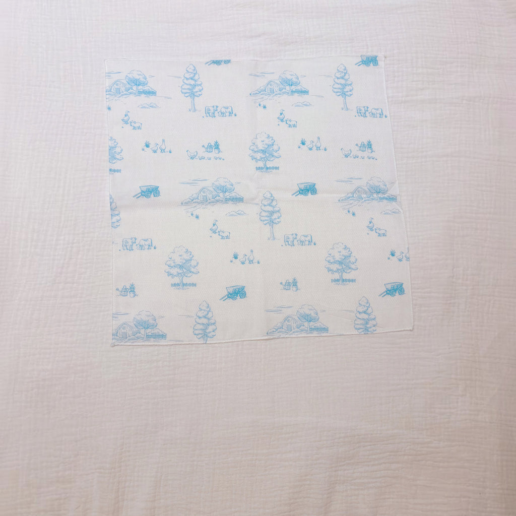 Printed Cotton Gauze Handkerchief Set — 5pcs