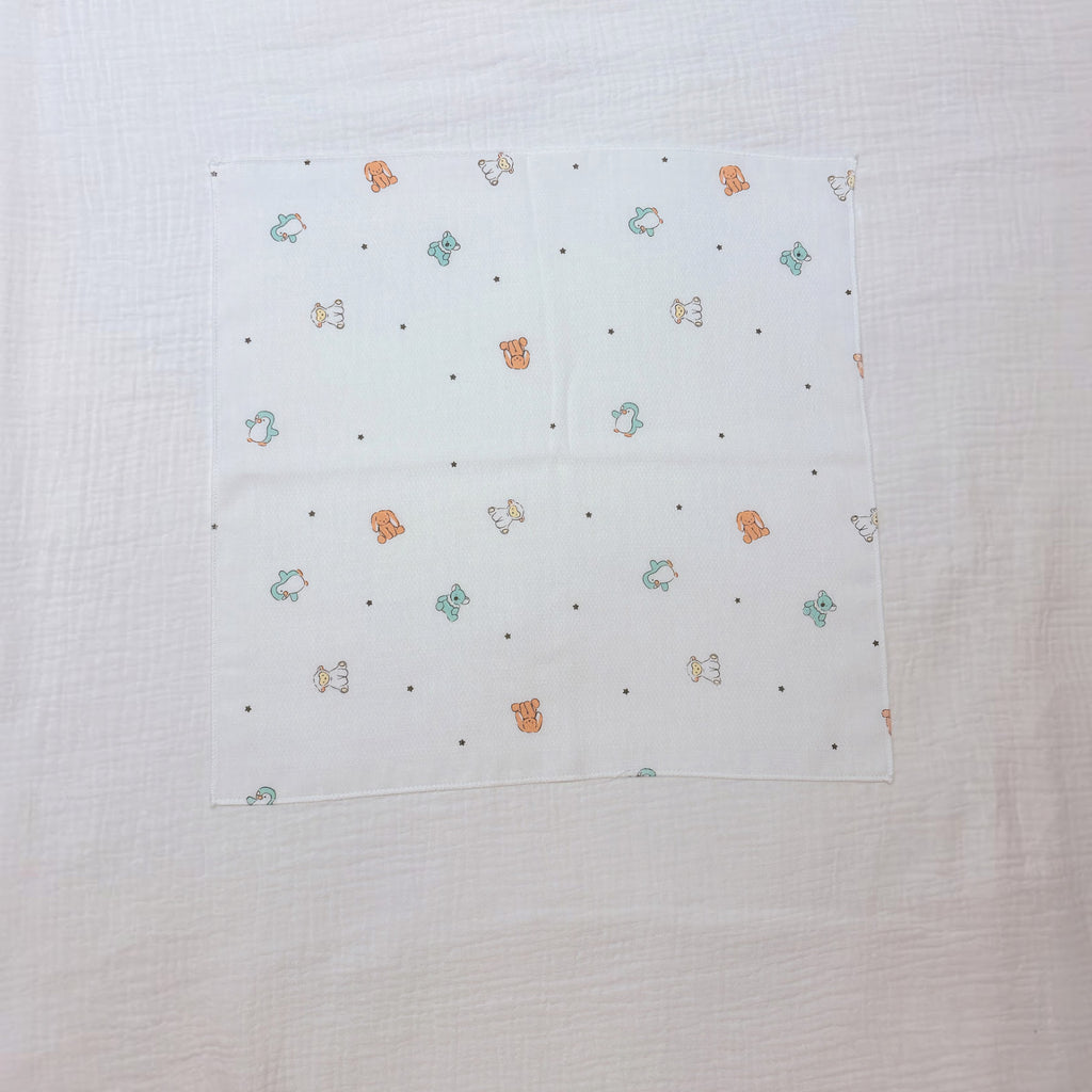 Printed Cotton Gauze Handkerchief Set — 5pcs