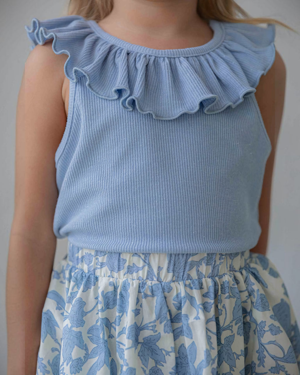 LENUA Roco Sleeveless Top & Lisa Floral Skirt Set