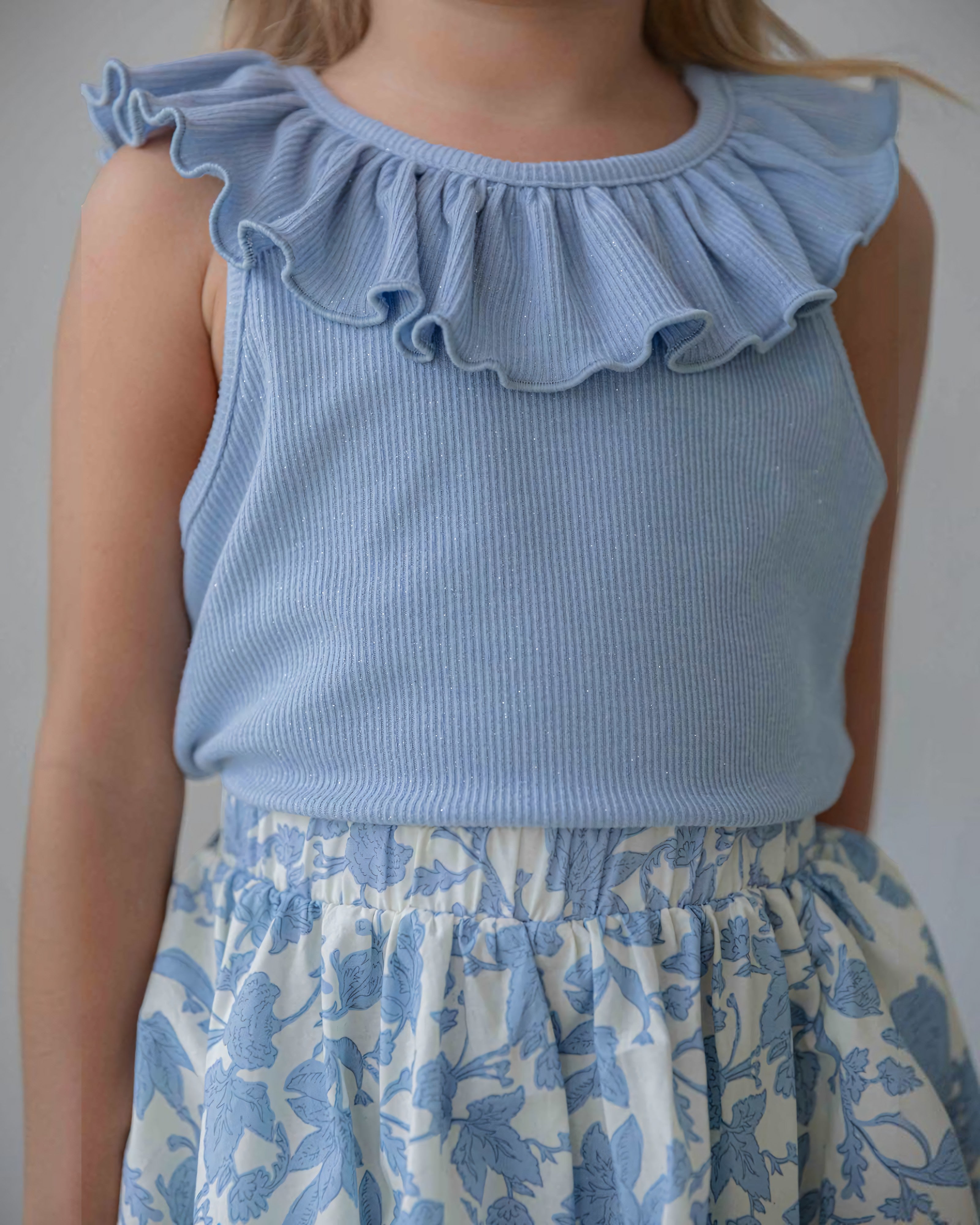 LENUA Roco Sleeveless Top & Lisa Floral Skirt Set