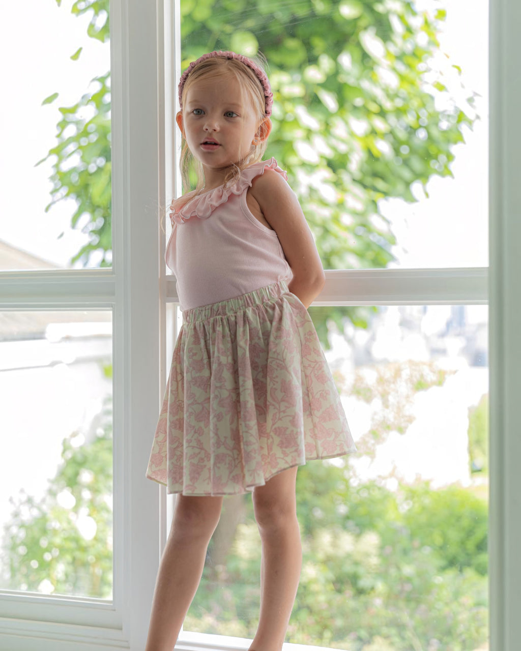 LENUA Roco Sleeveless Top & Lisa Floral Skirt Set