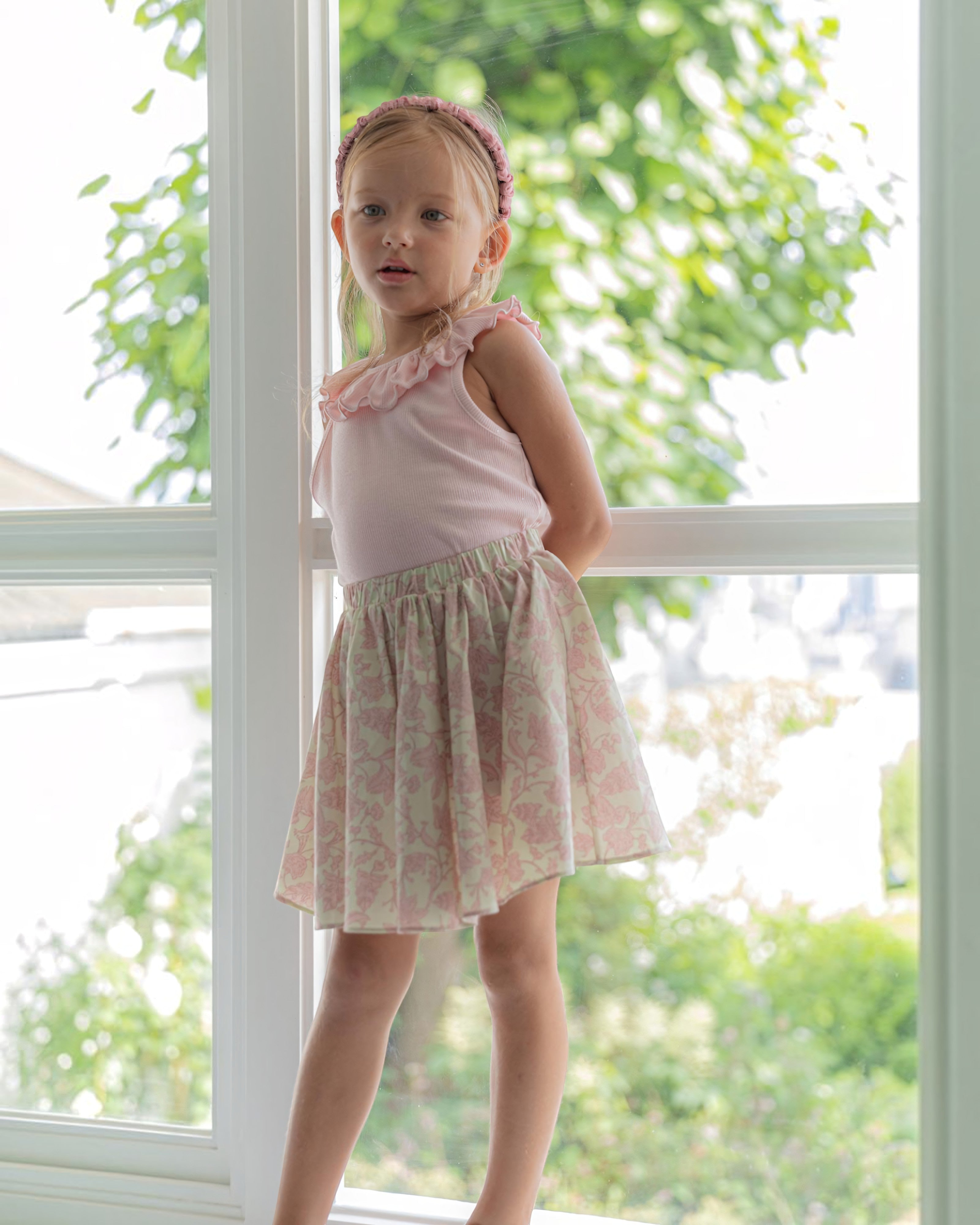 LENUA Roco Sleeveless Top & Lisa Floral Skirt Set