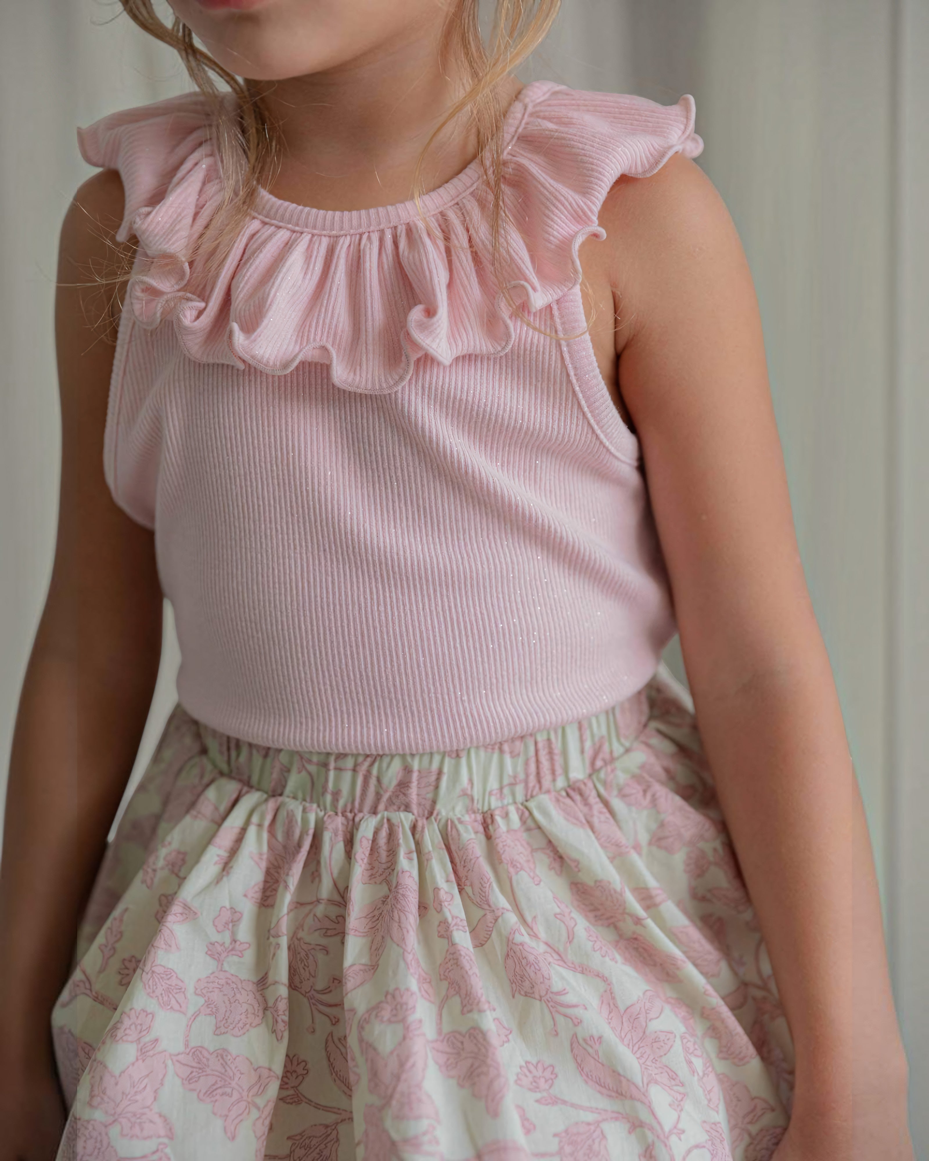 LENUA Roco Sleeveless Top & Lisa Floral Skirt Set