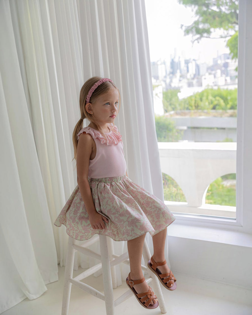 LENUA Roco Sleeveless Top & Lisa Floral Skirt Set