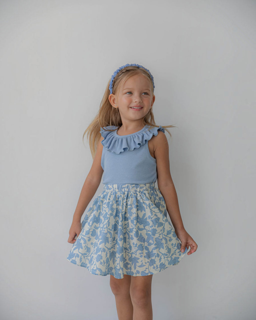 LENUA Roco Sleeveless Top & Lisa Floral Skirt Set