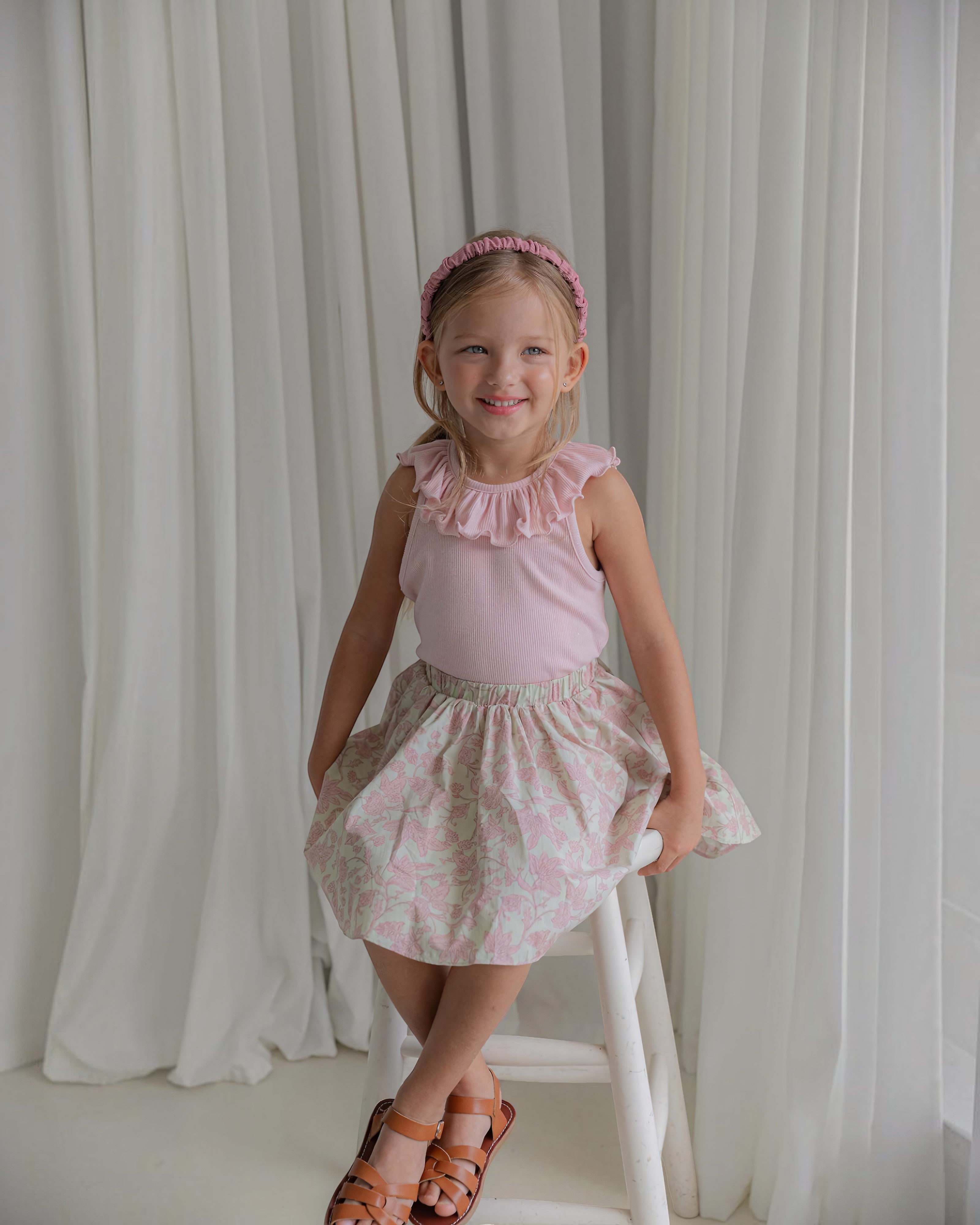 LENUA Roco Sleeveless Top & Lisa Floral Skirt Set