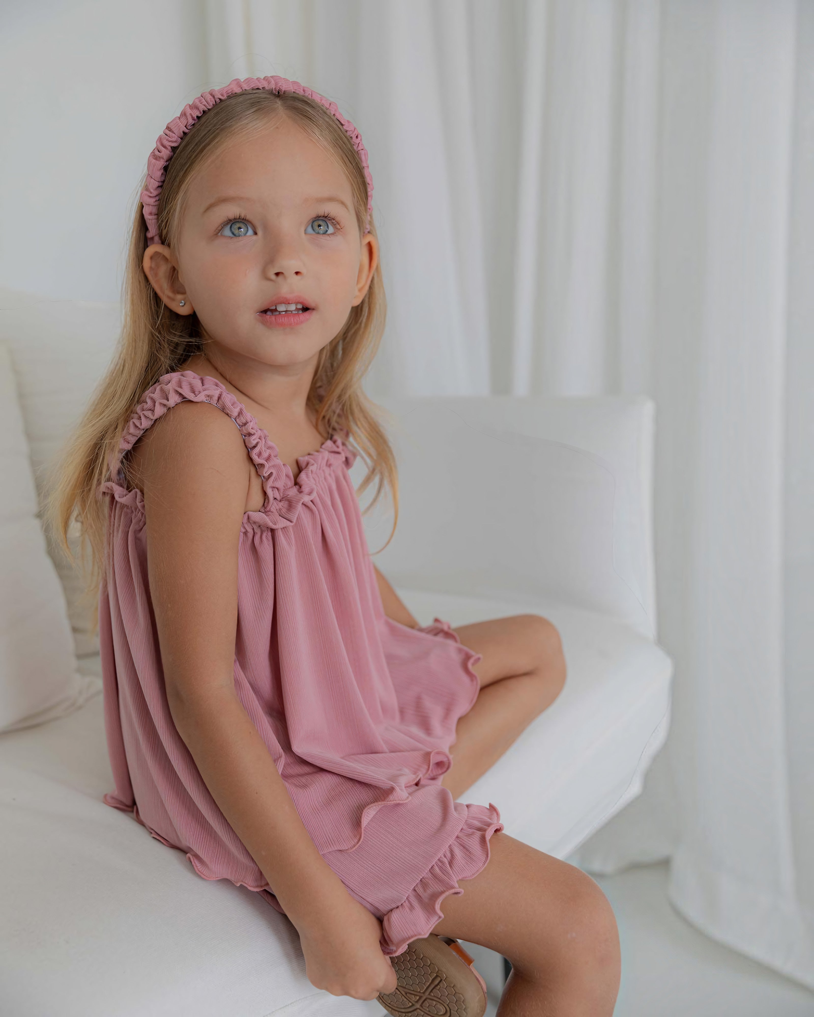 LENUA Pring Ruffle Top & Shorts Set