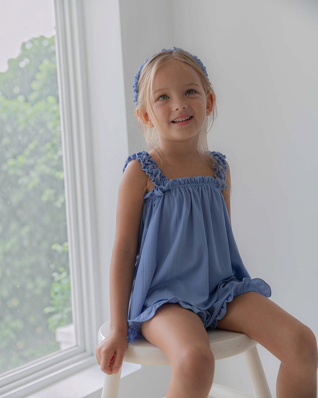 LENUA Pring Ruffle Top & Shorts Set