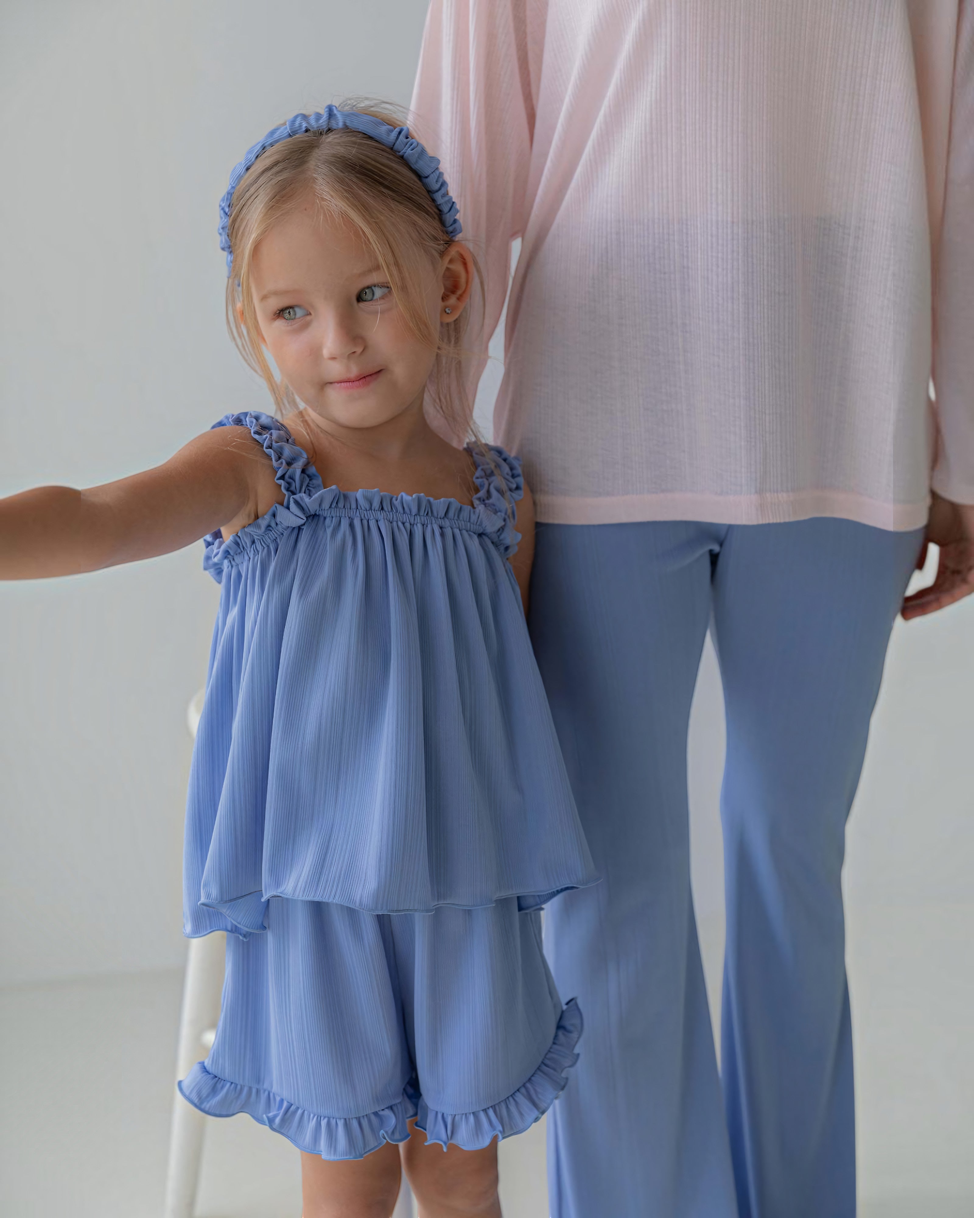 LENUA Pring Ruffle Top & Shorts Set