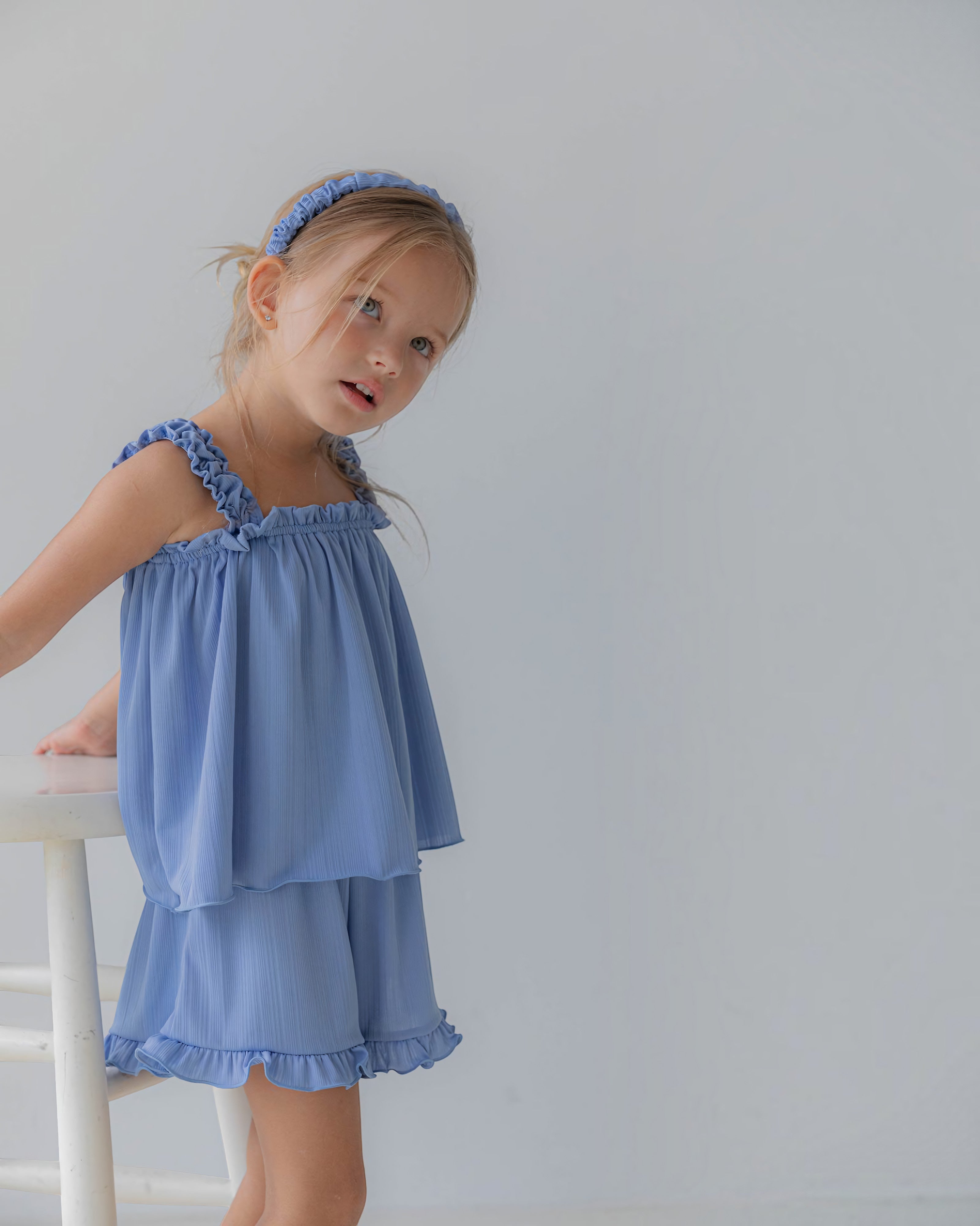 LENUA Pring Ruffle Top & Shorts Set
