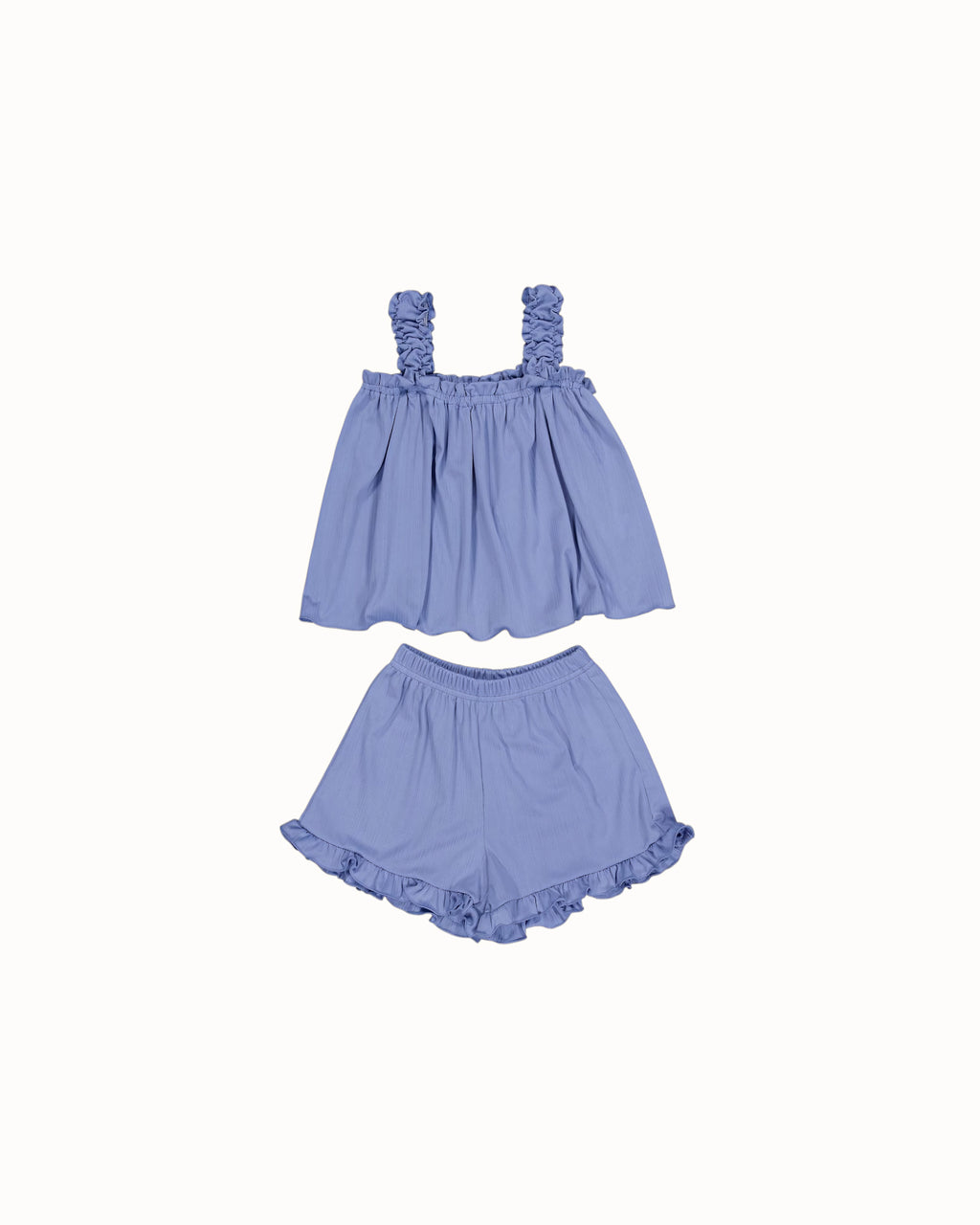 LENUA Pring Ruffle Top & Shorts Set