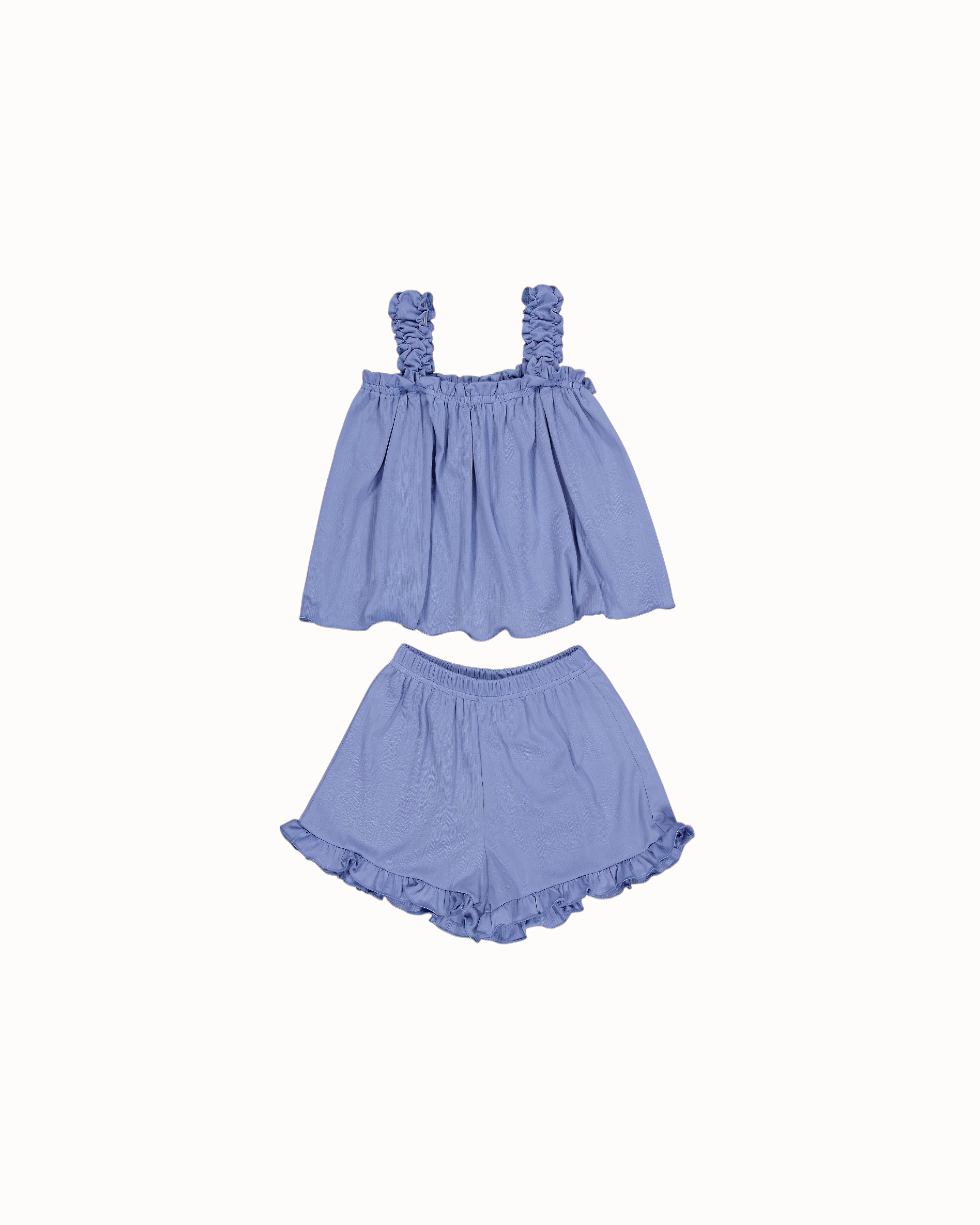 LENUA Pring Ruffle Top & Shorts Set
