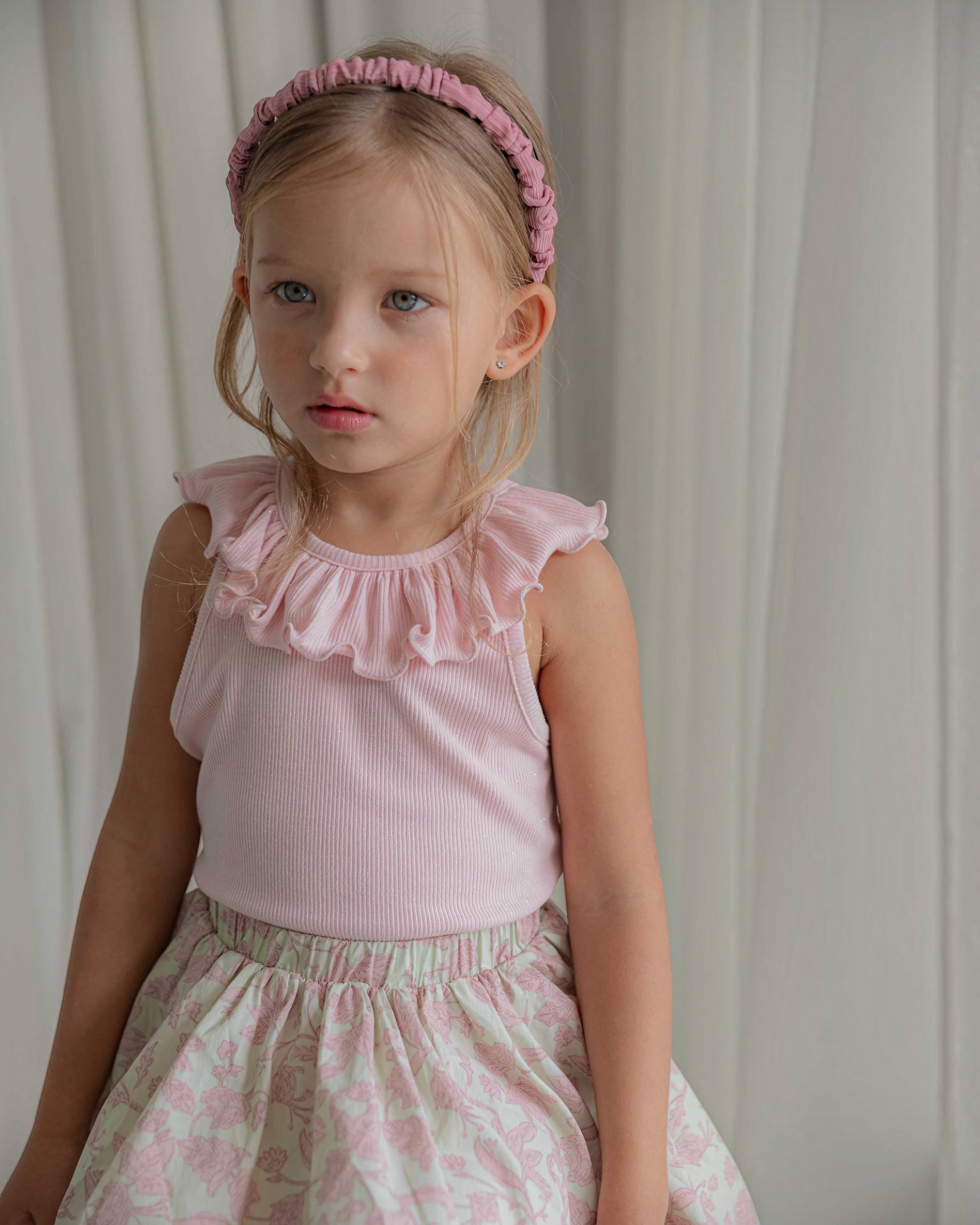 LENUA Pring Ruched Headband – Pink