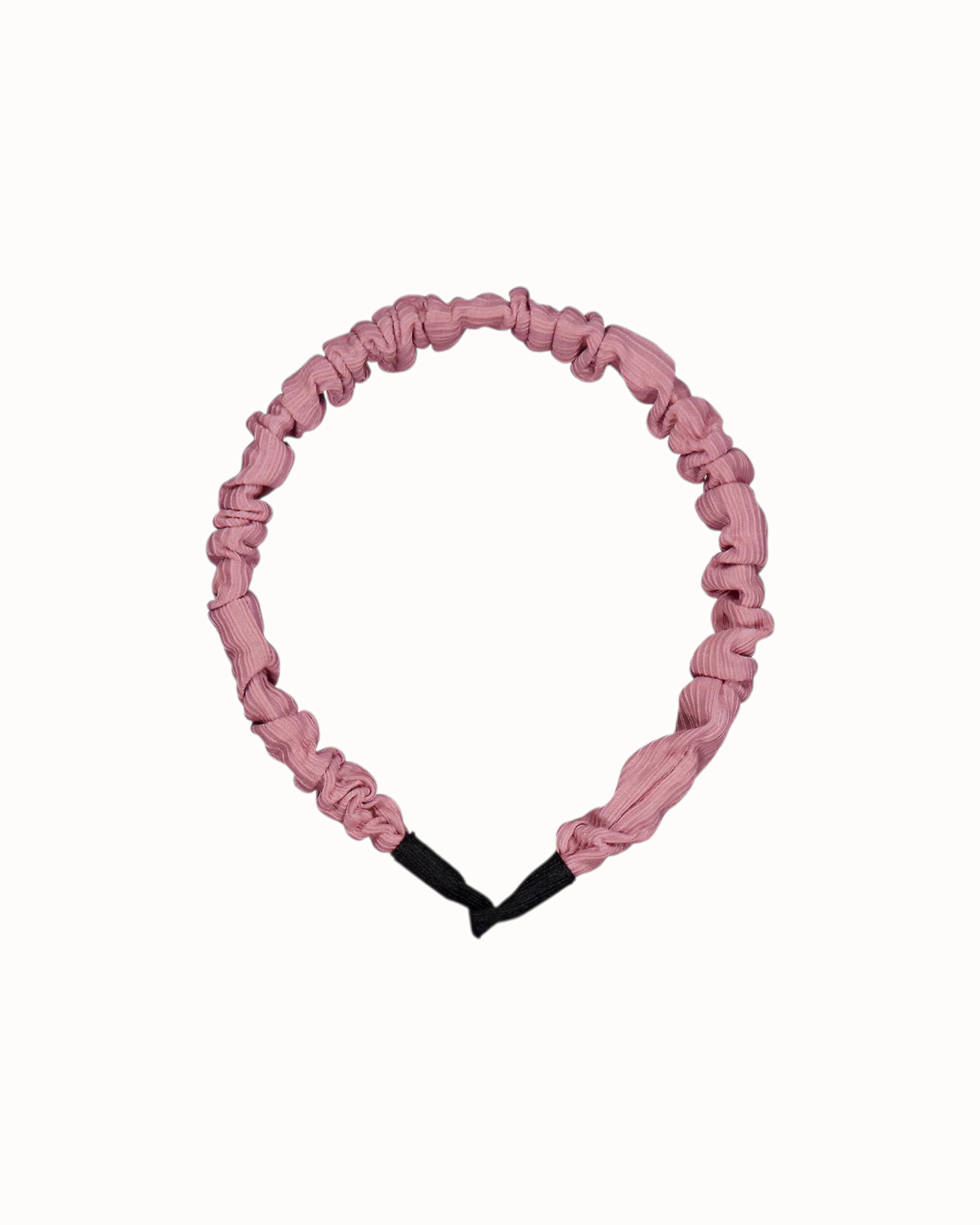 LENUA Pring Ruched Headband – Pink