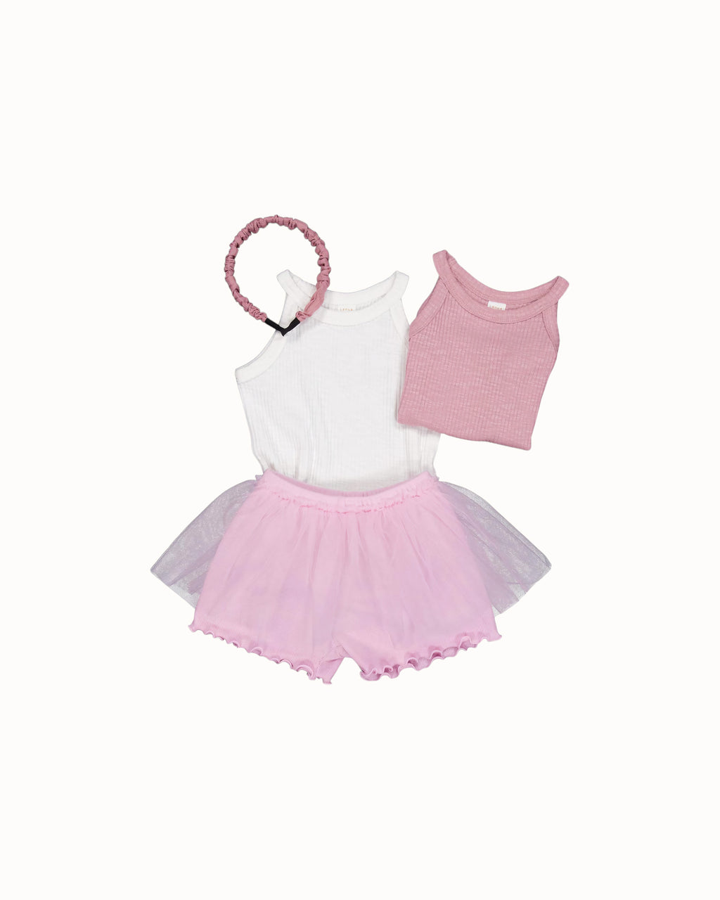 LENUA Pring Ruched Headband – Pink