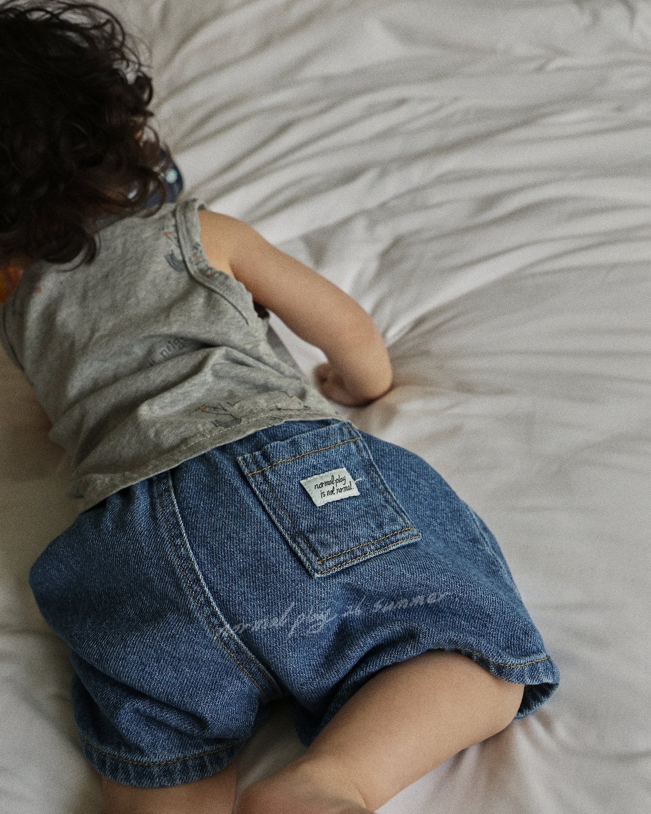 NORMALPLAY Rounded Denim Shorts