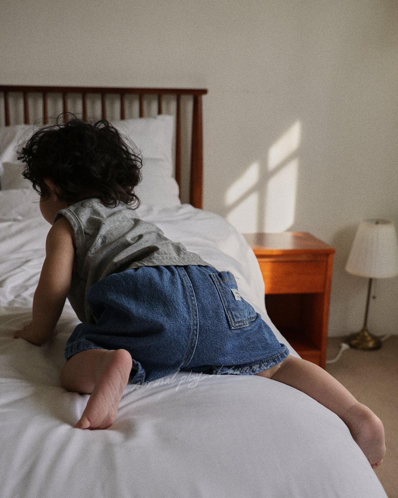 NORMALPLAY Rounded Denim Shorts