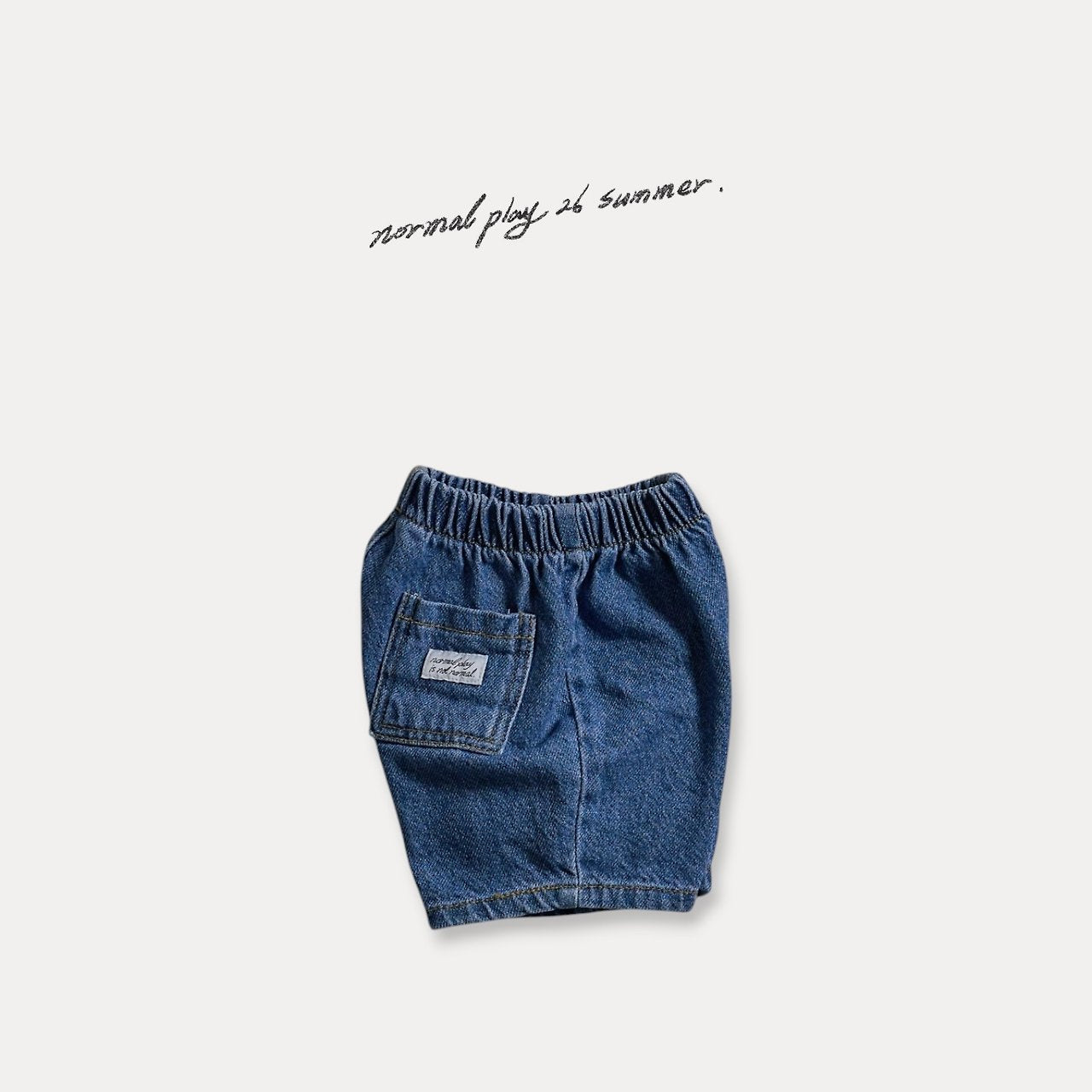 NORMALPLAY Rounded Denim Shorts