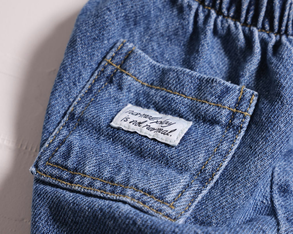 NORMALPLAY Rounded Denim Shorts