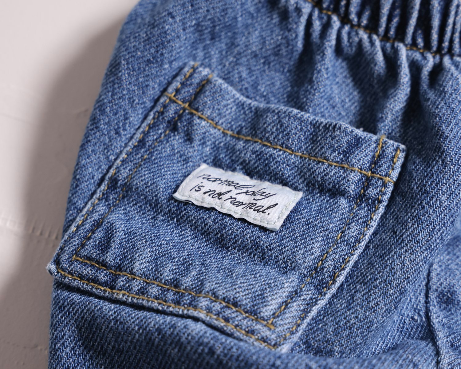 NORMALPLAY Rounded Denim Shorts