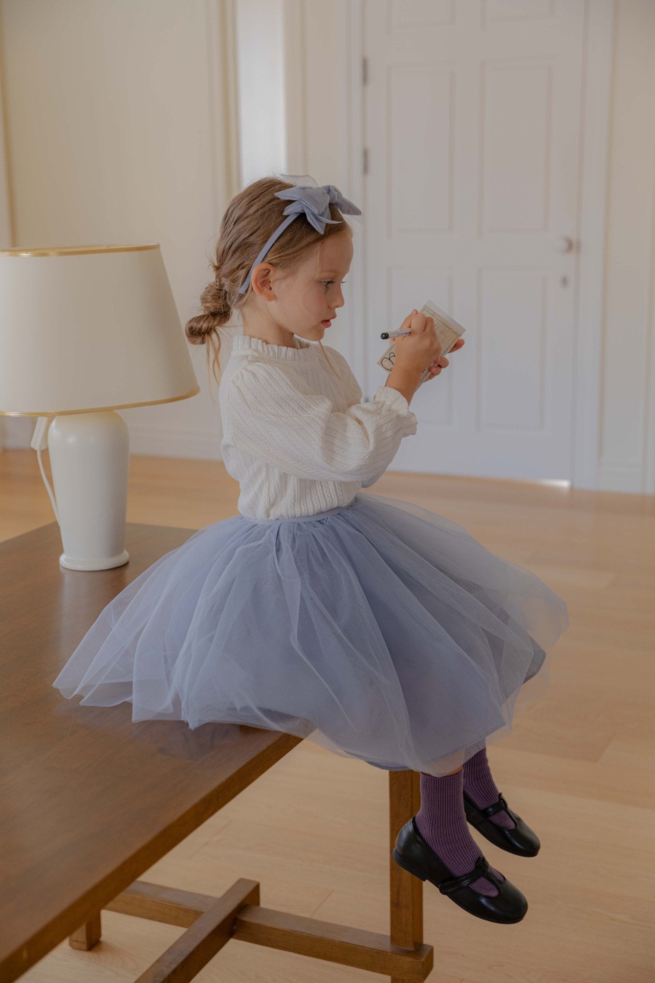 LENUA Mode Reversible Tulle Skirt