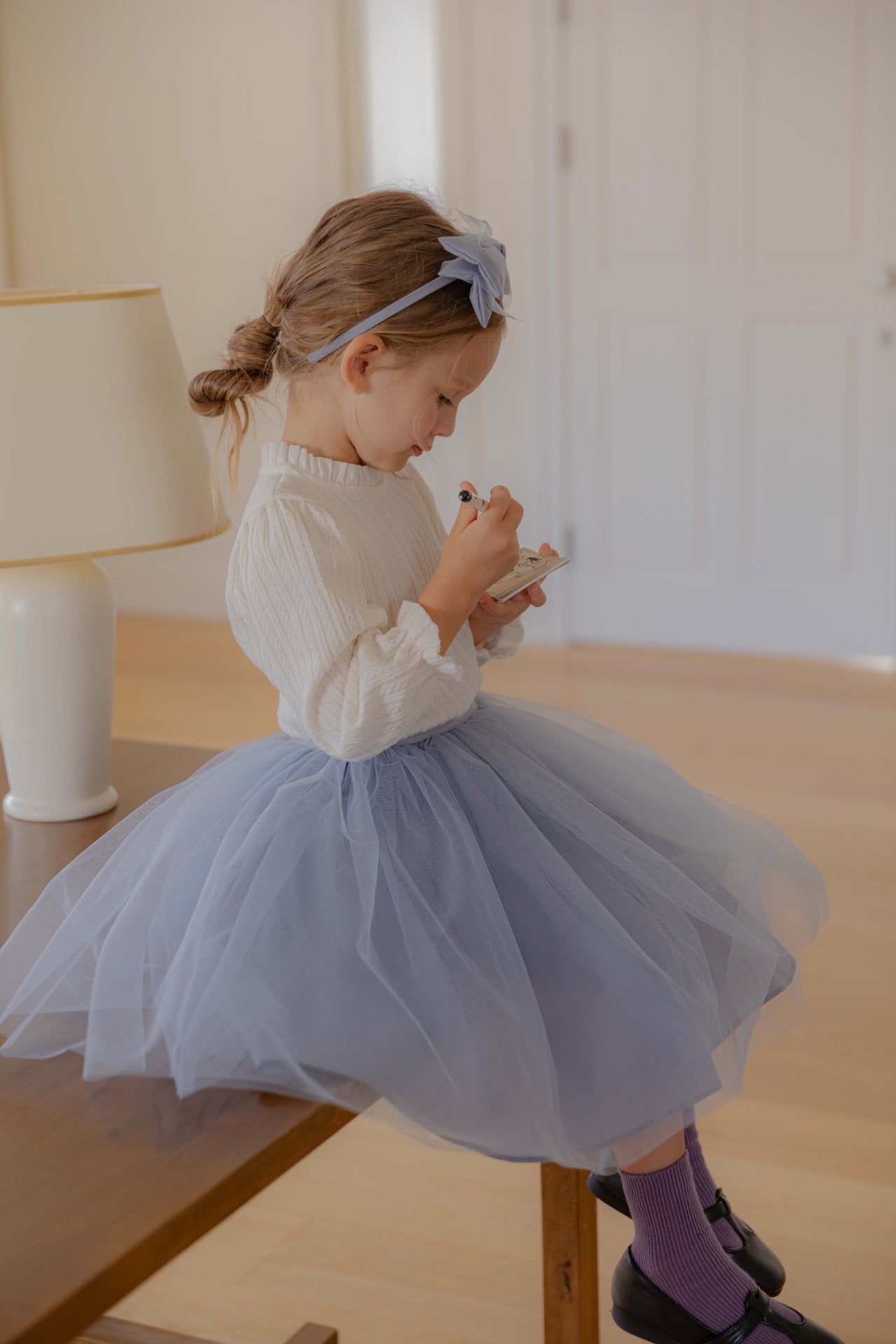 LENUA Mode Reversible Tulle Skirt