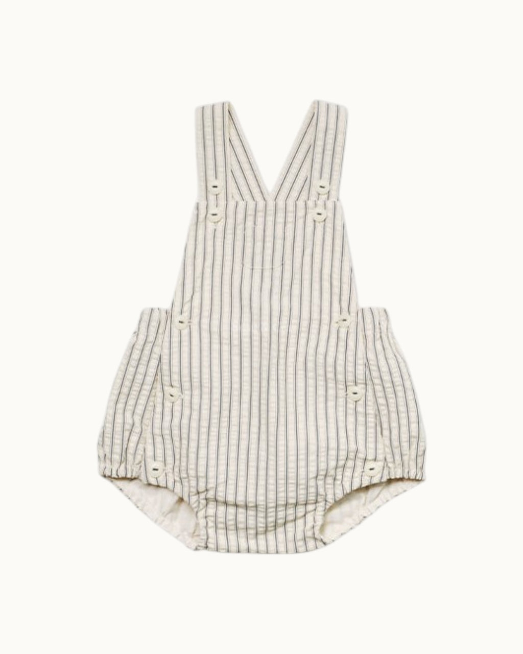 SUSU&CRA Mini Iber Stripe Romper – Cream