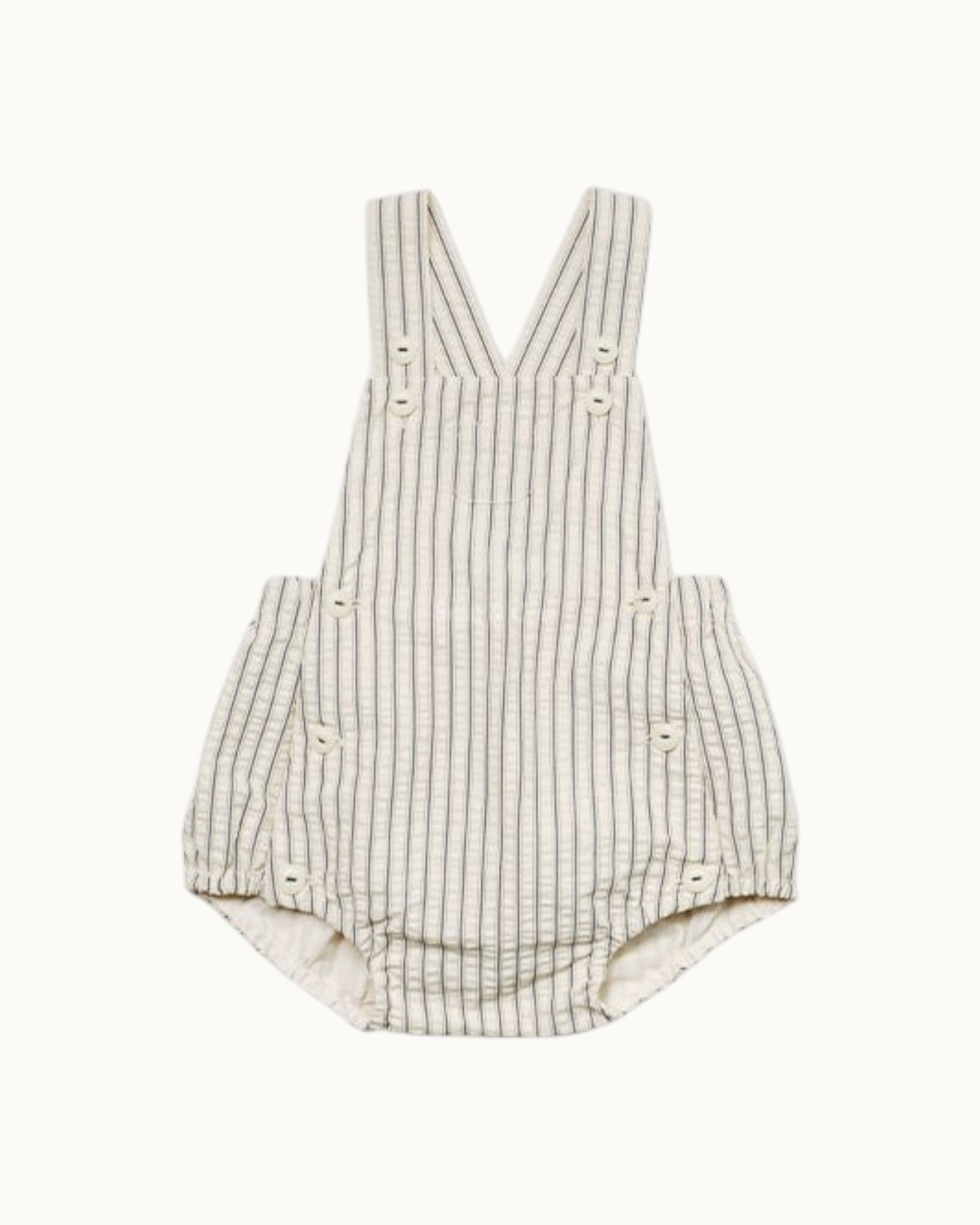 SUSU&CRA Mini Iber Stripe Romper – Cream