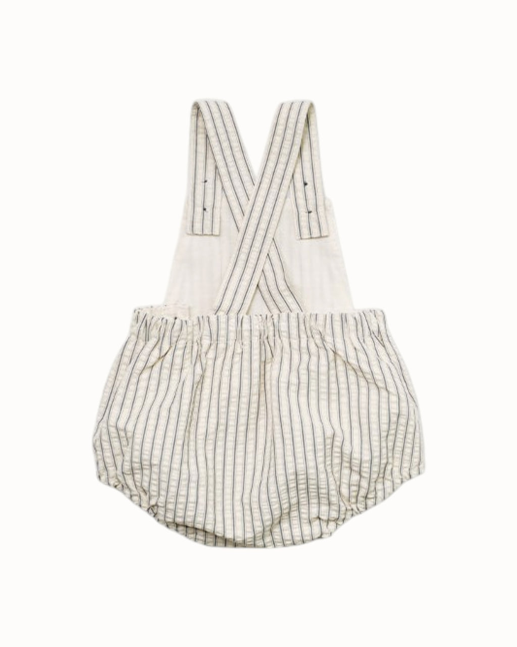 SUSU&CRA Mini Iber Stripe Romper – Cream