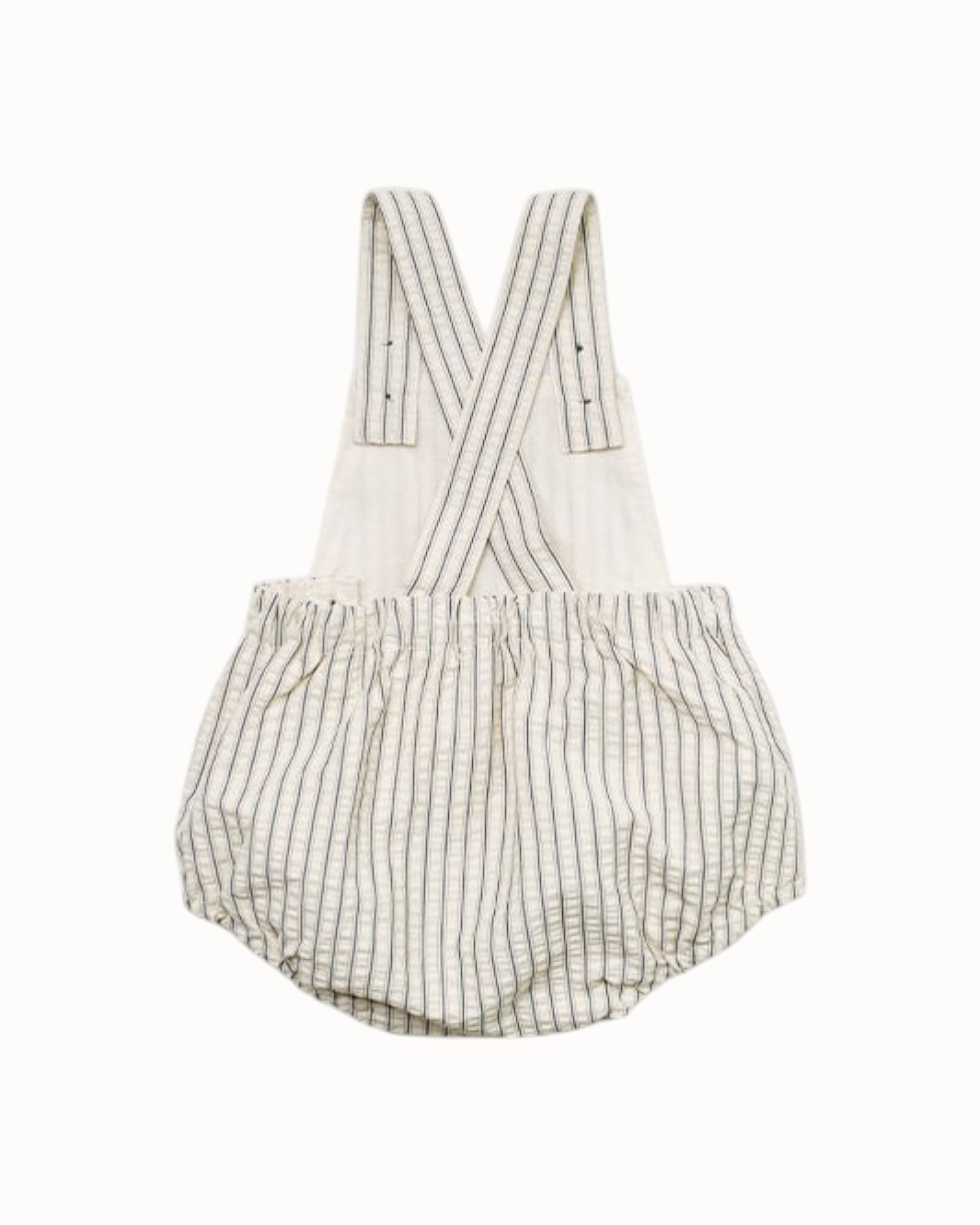 SUSU&CRA Mini Iber Stripe Romper – Cream