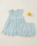 ETTOI Bibie Stripe Sleeveless Dress – Mint Green