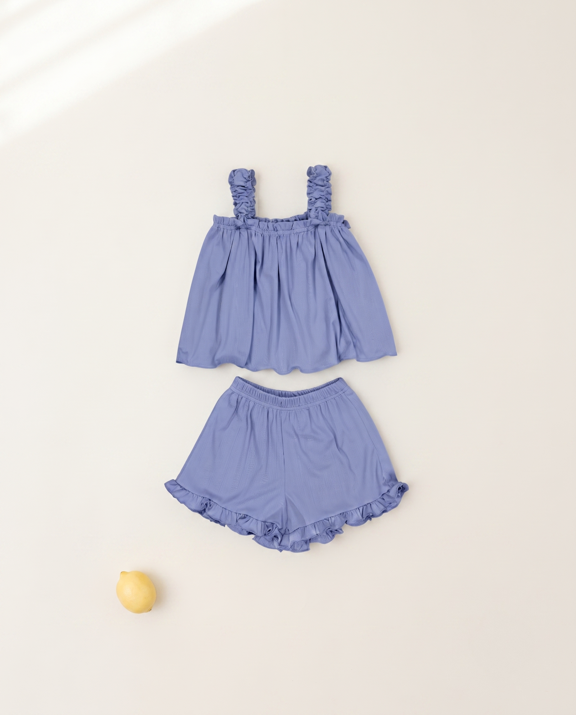 LENUA Pring Ruffle Top & Shorts Set