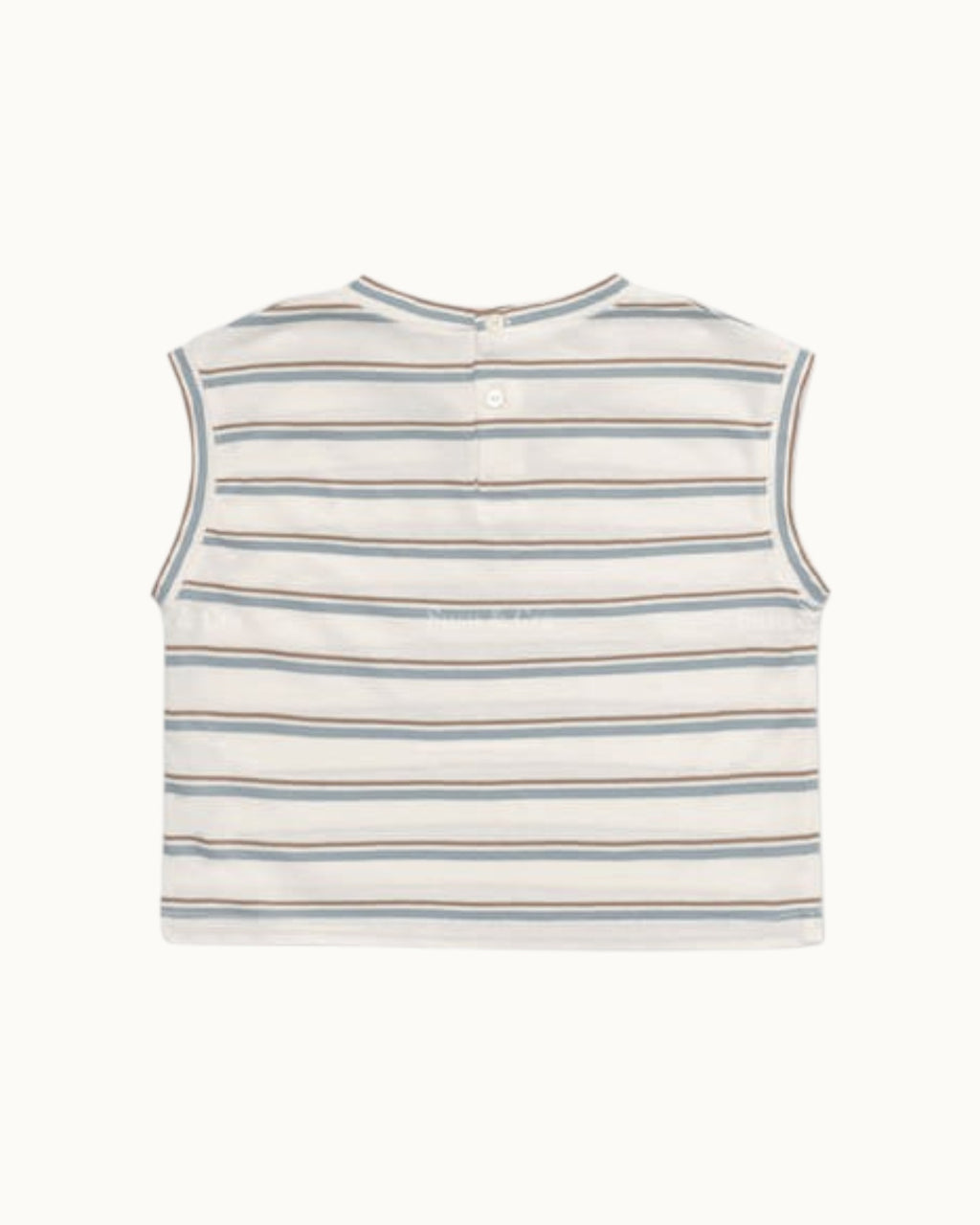 SUSU&CRA Mini Hairo Striped Sleeveless T-Shirt – Blue