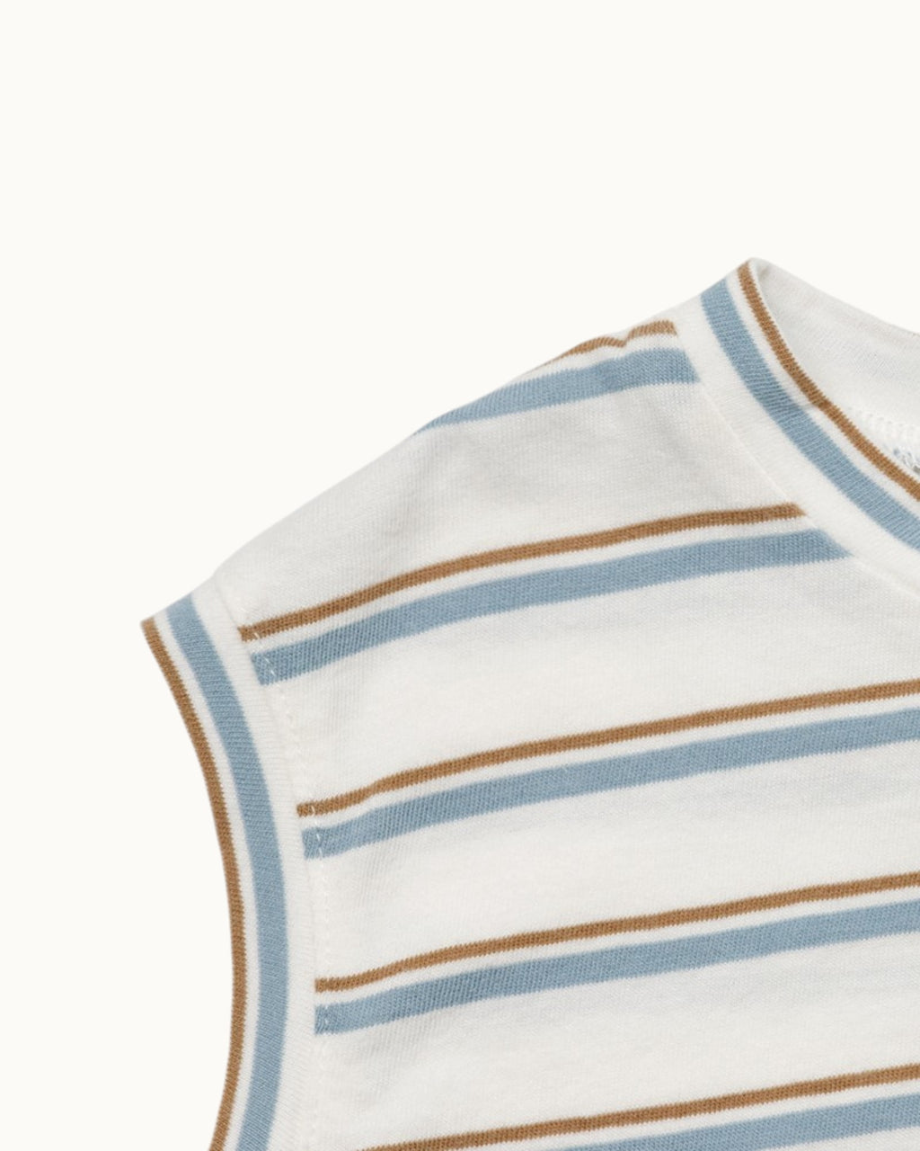SUSU&CRA Mini Hairo Striped Sleeveless T-Shirt – Blue