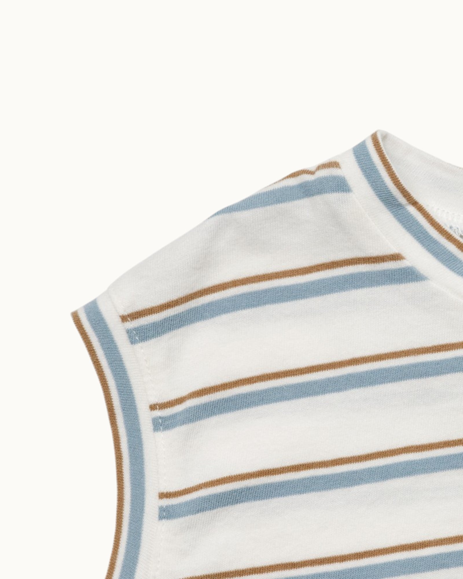 SUSU&CRA Mini Hairo Striped Sleeveless T-Shirt – Blue