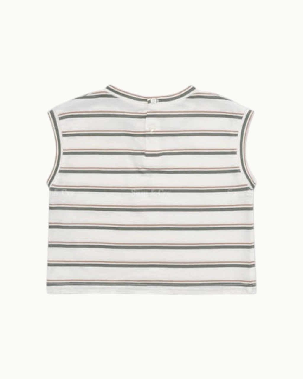 SUSU&CRA Mini Hairo Striped Sleeveless T-Shirt – Green