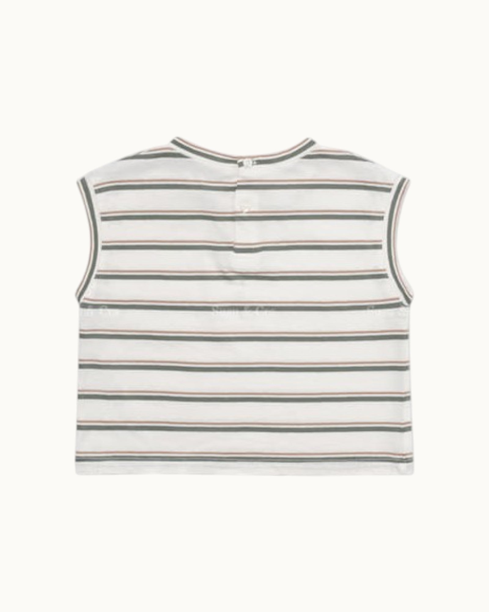 SUSU&CRA Mini Hairo Striped Sleeveless T-Shirt – Green